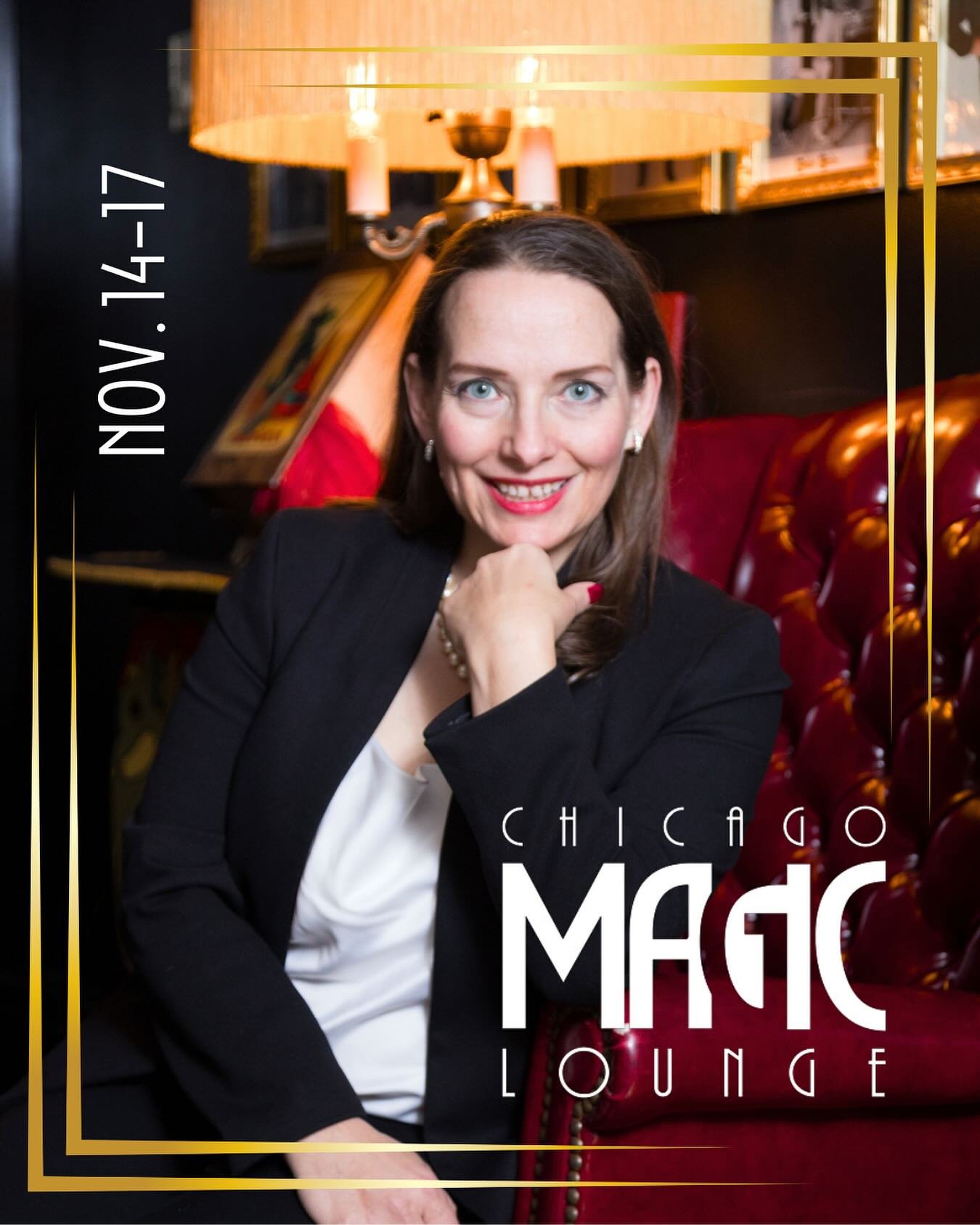 Chicago friends! I&rsquo;ll be performing at the absolutely fabulous @chicagomagiclounge Nov 14-17, come check it out. CML is a venue literally built for magic with non stop tricks and surprises. I believe one of the shows is already sold out so get 