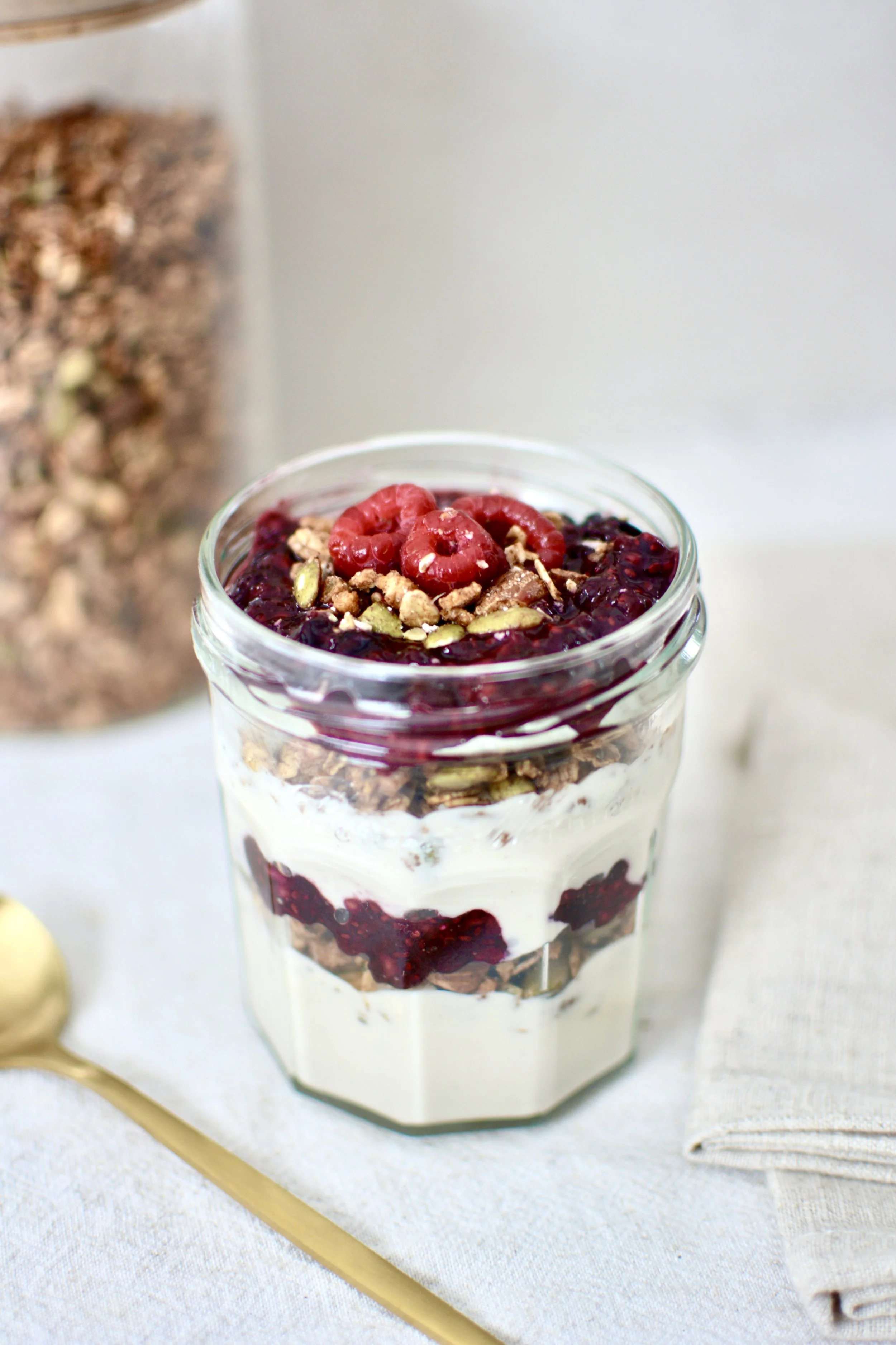 Parfait au yogourt aux baies