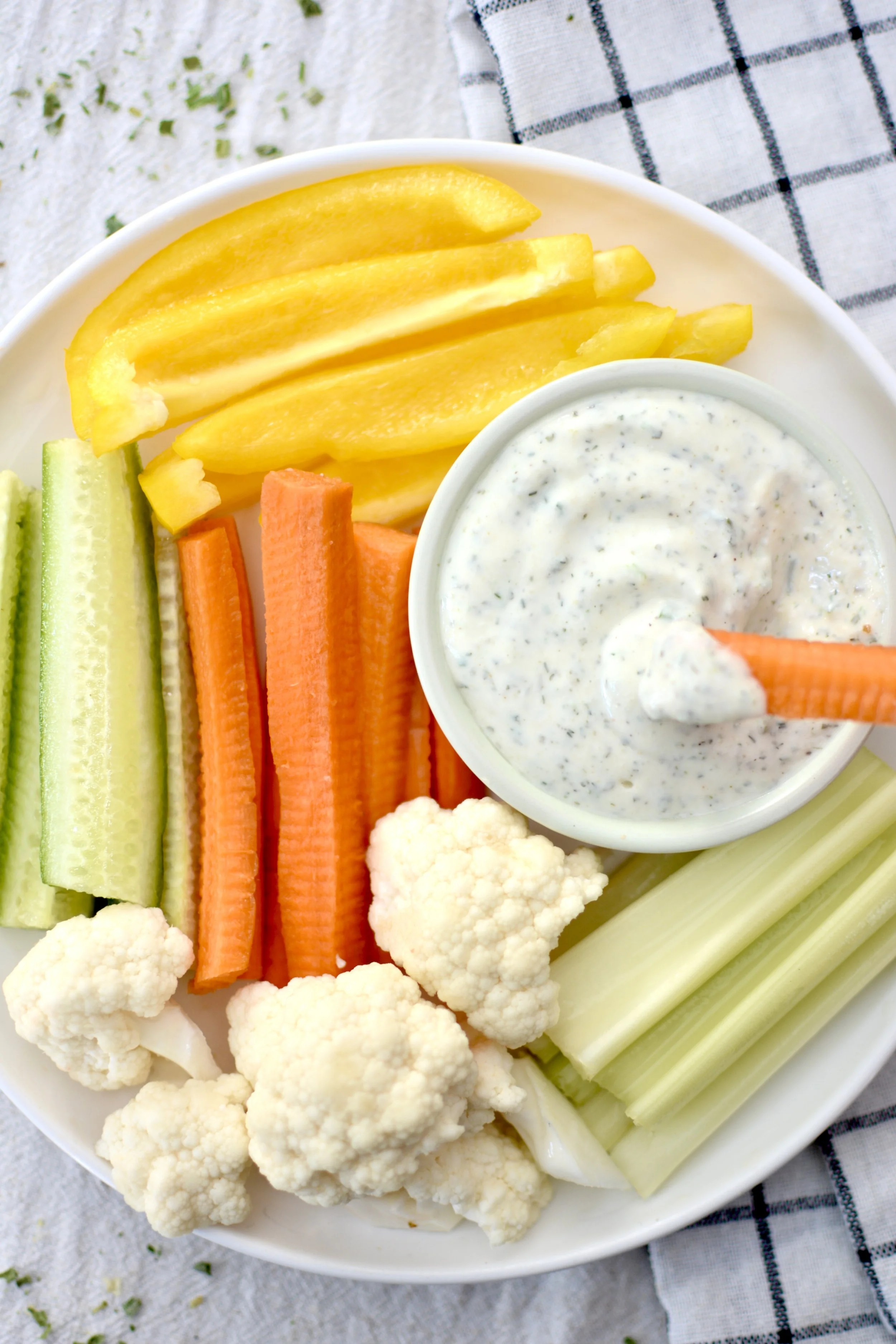 Trempette ranch sans produits laitiers