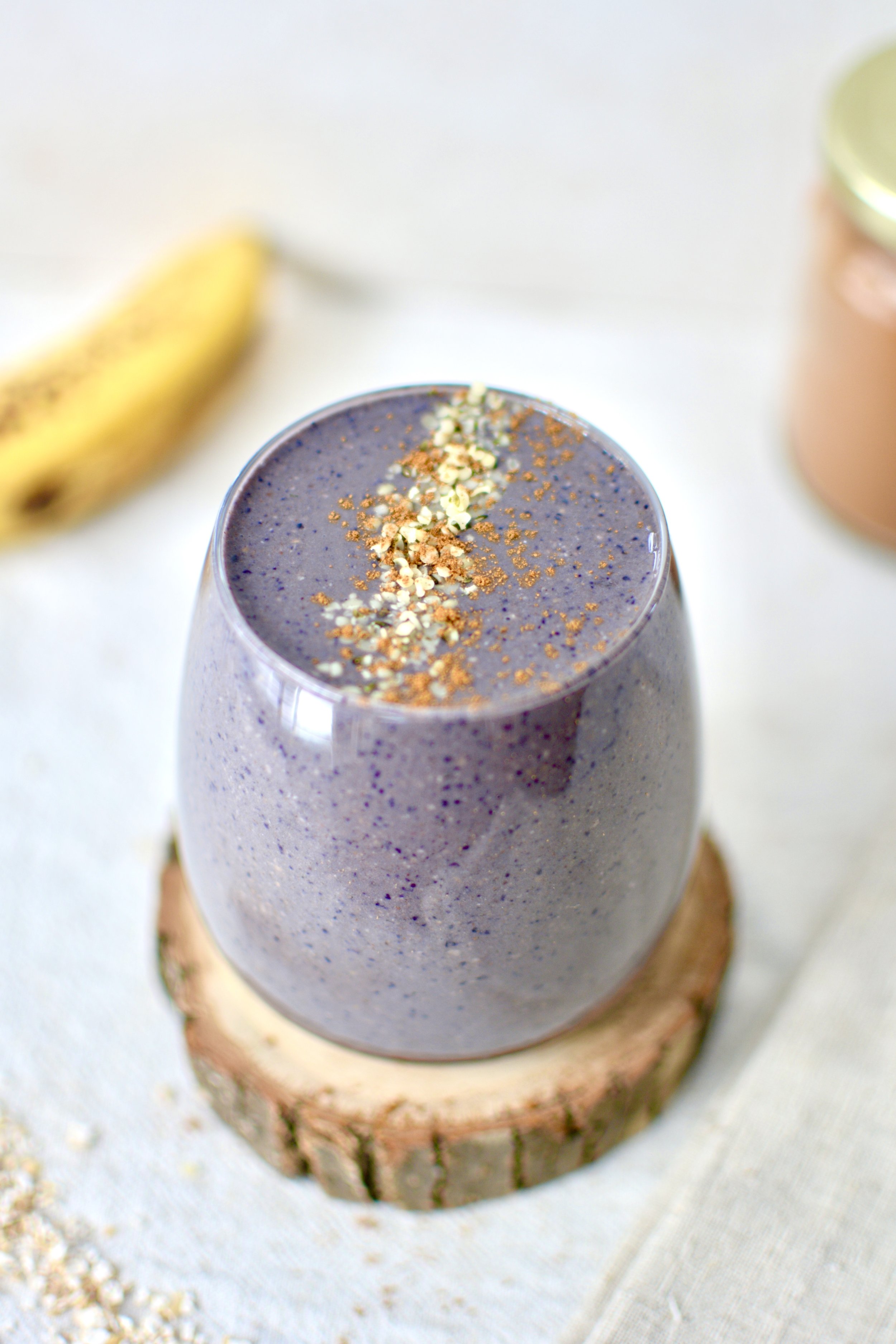 Smoothie protéiné façon pain aux bananes