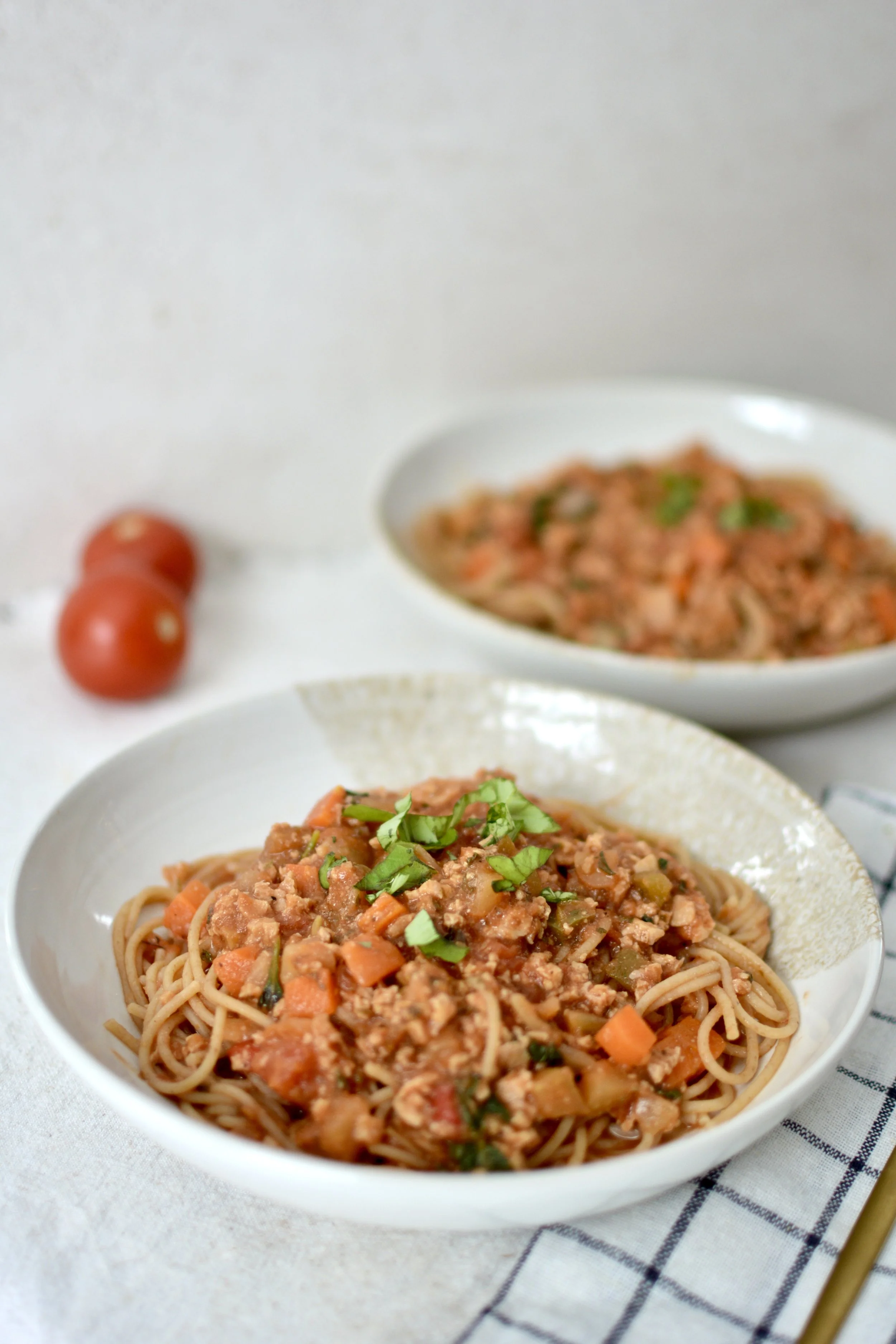 Spaghetti sans viande à la PVT