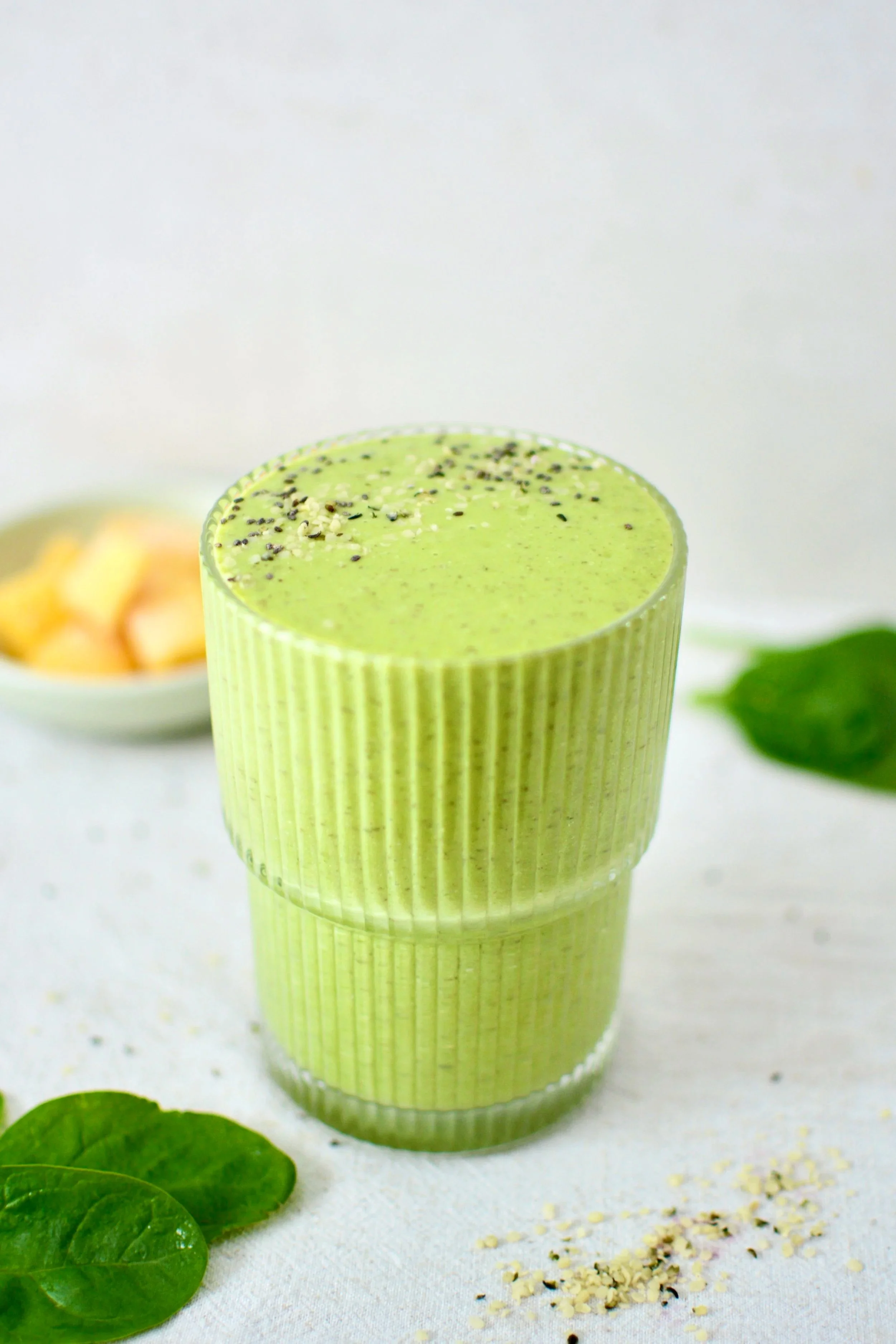 Smoothie vert protéiné sans produits laitiers