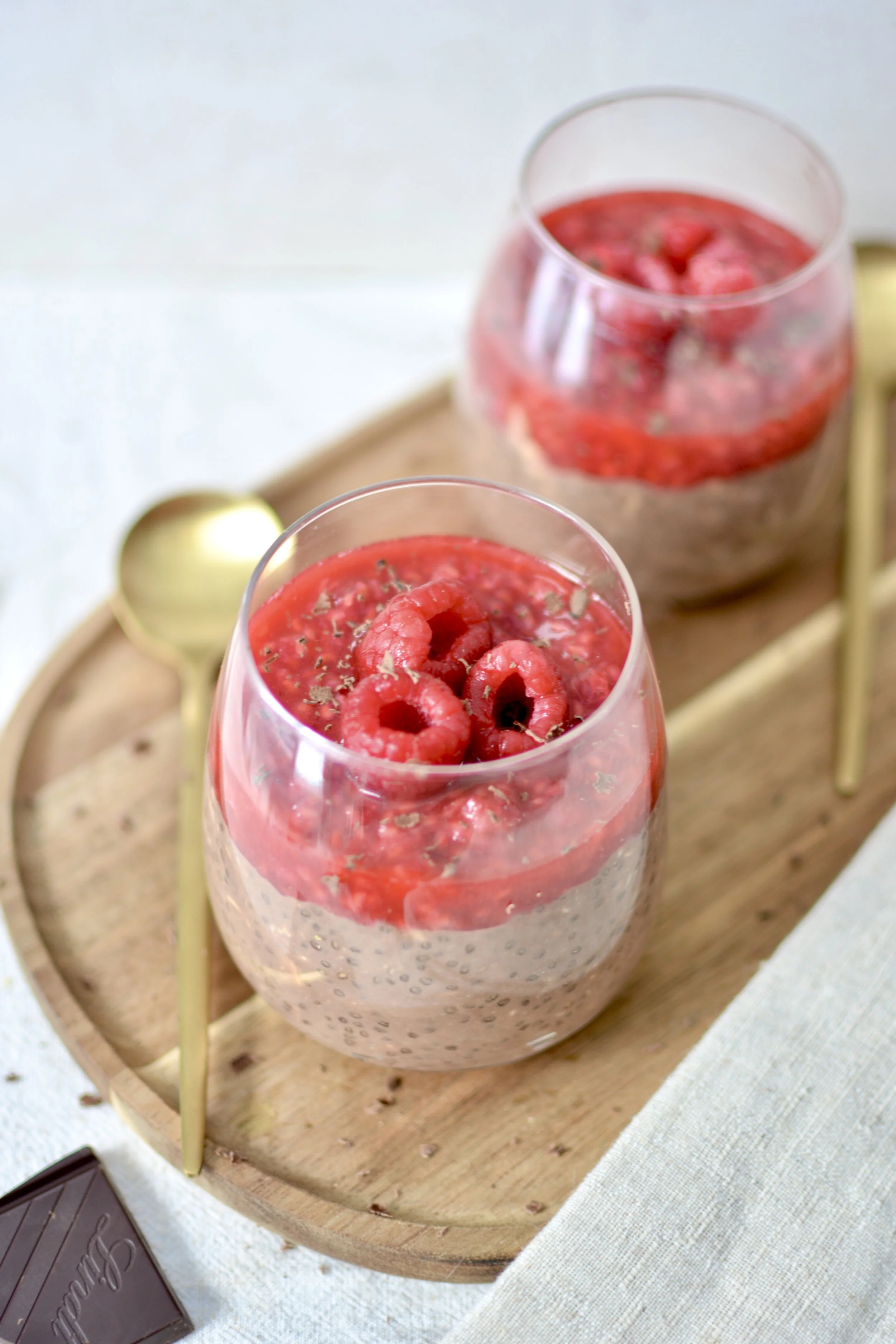 Gruau de la veille choco-framboise