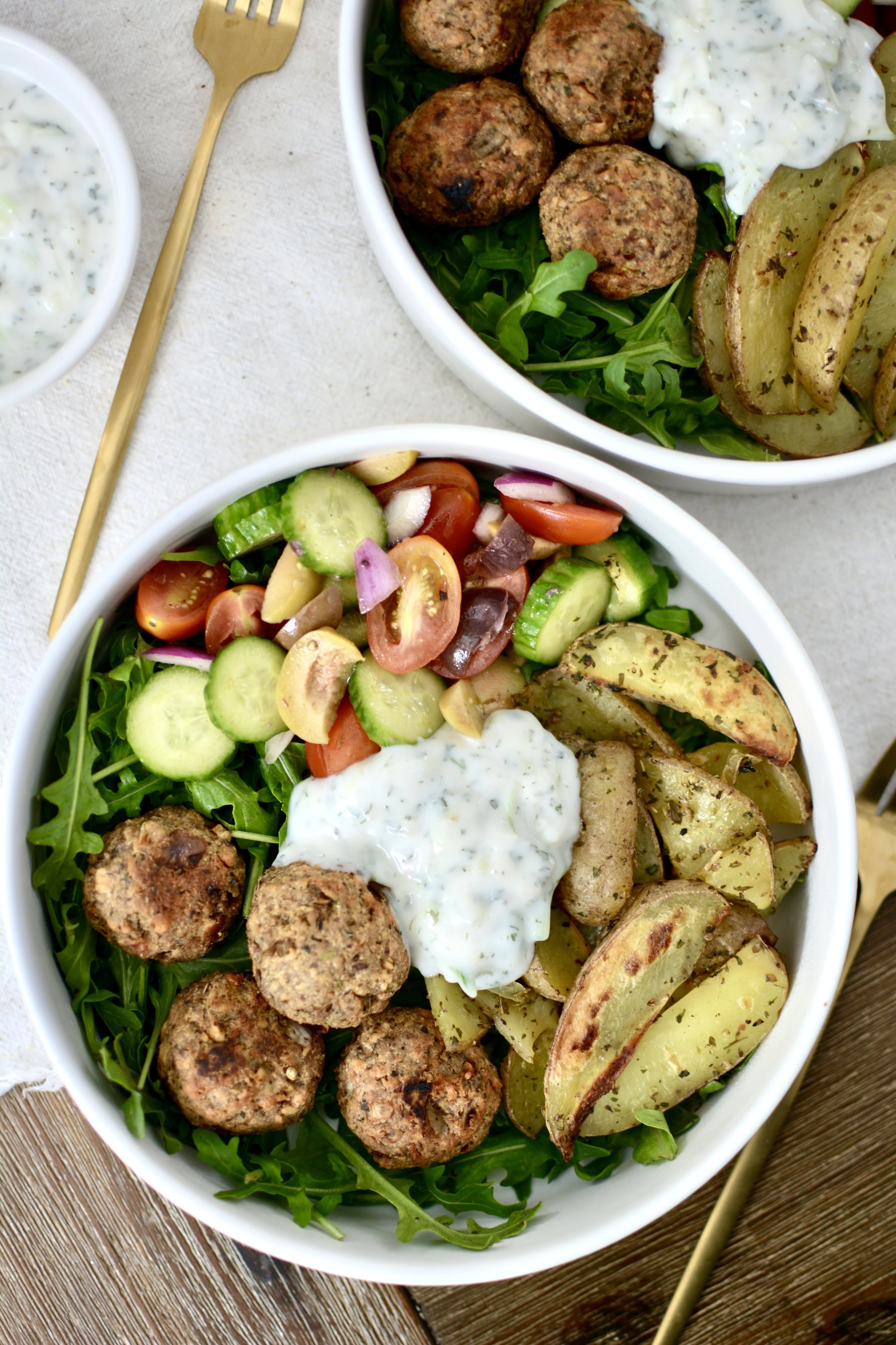 Bol-repas végétalien à la grecque