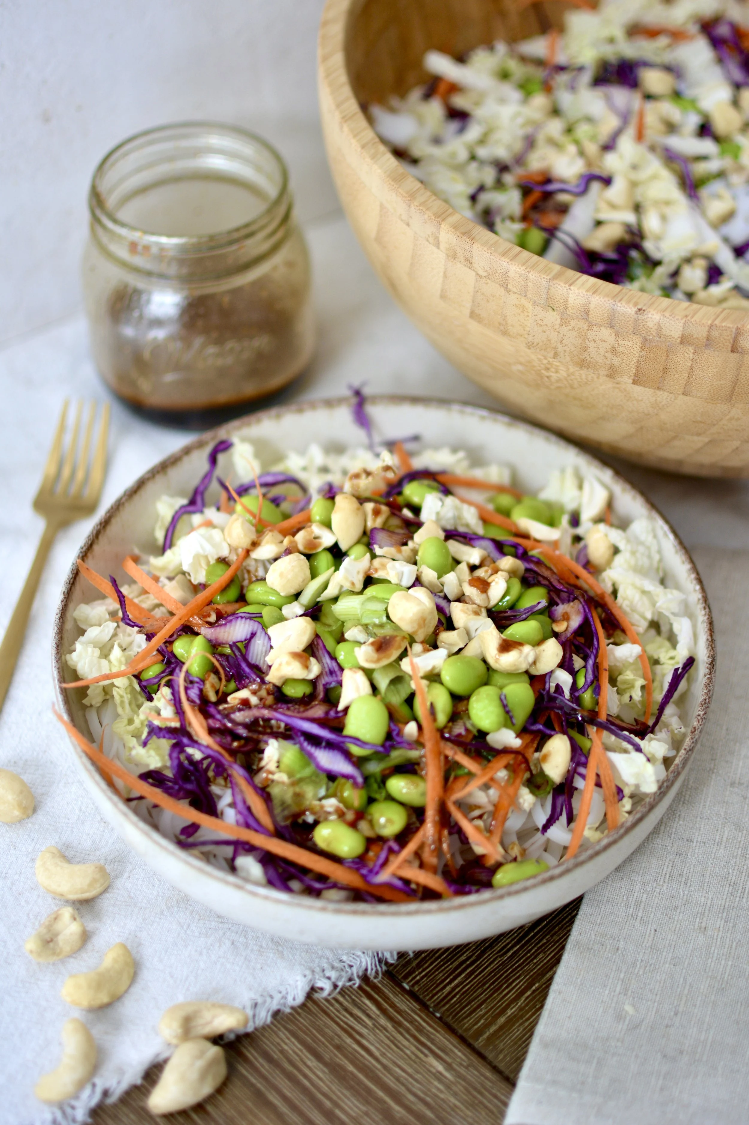 Salade asiatique croquante aux edamames et sésame