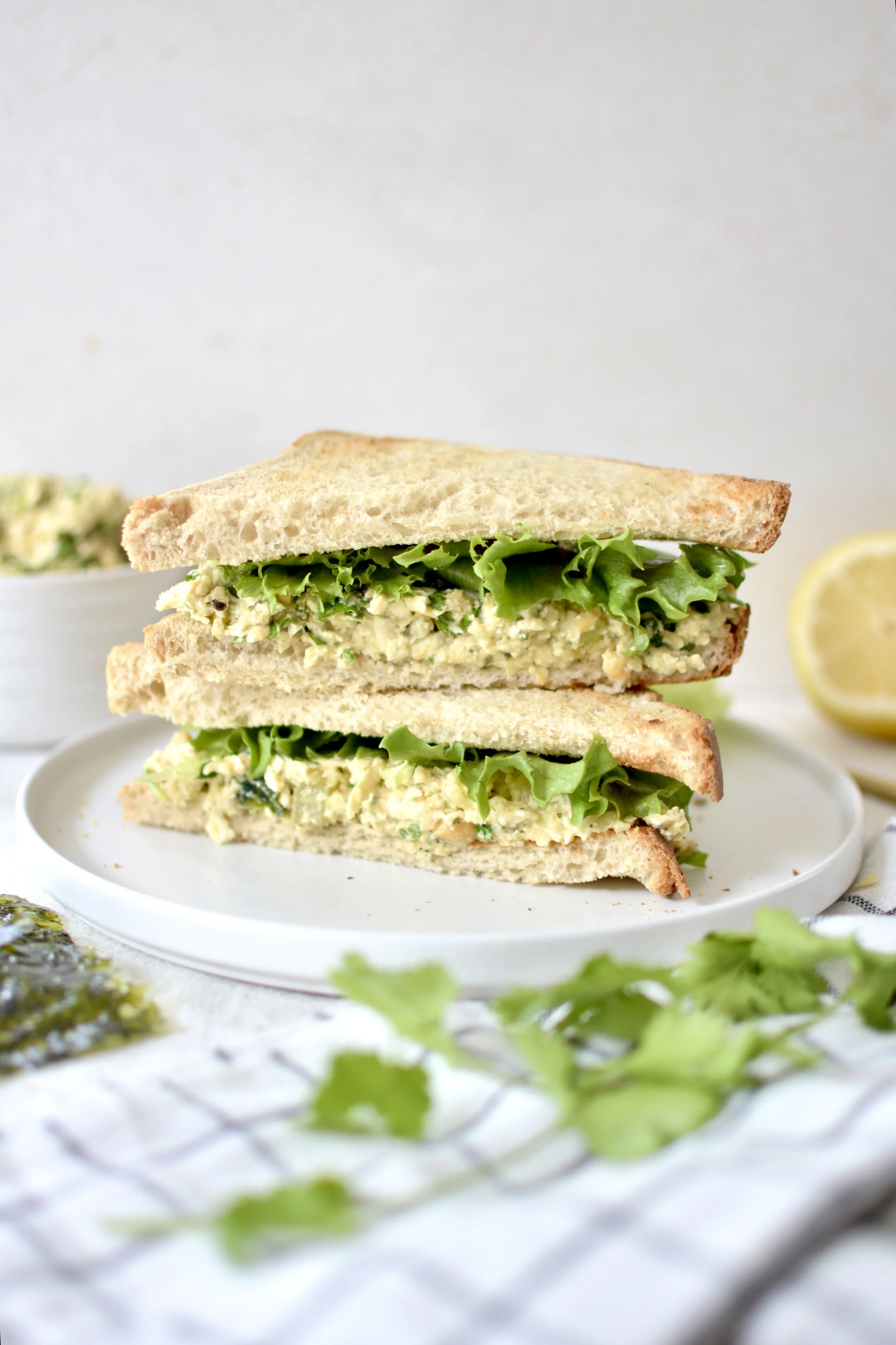 Sandwich aux pois chiches style thon