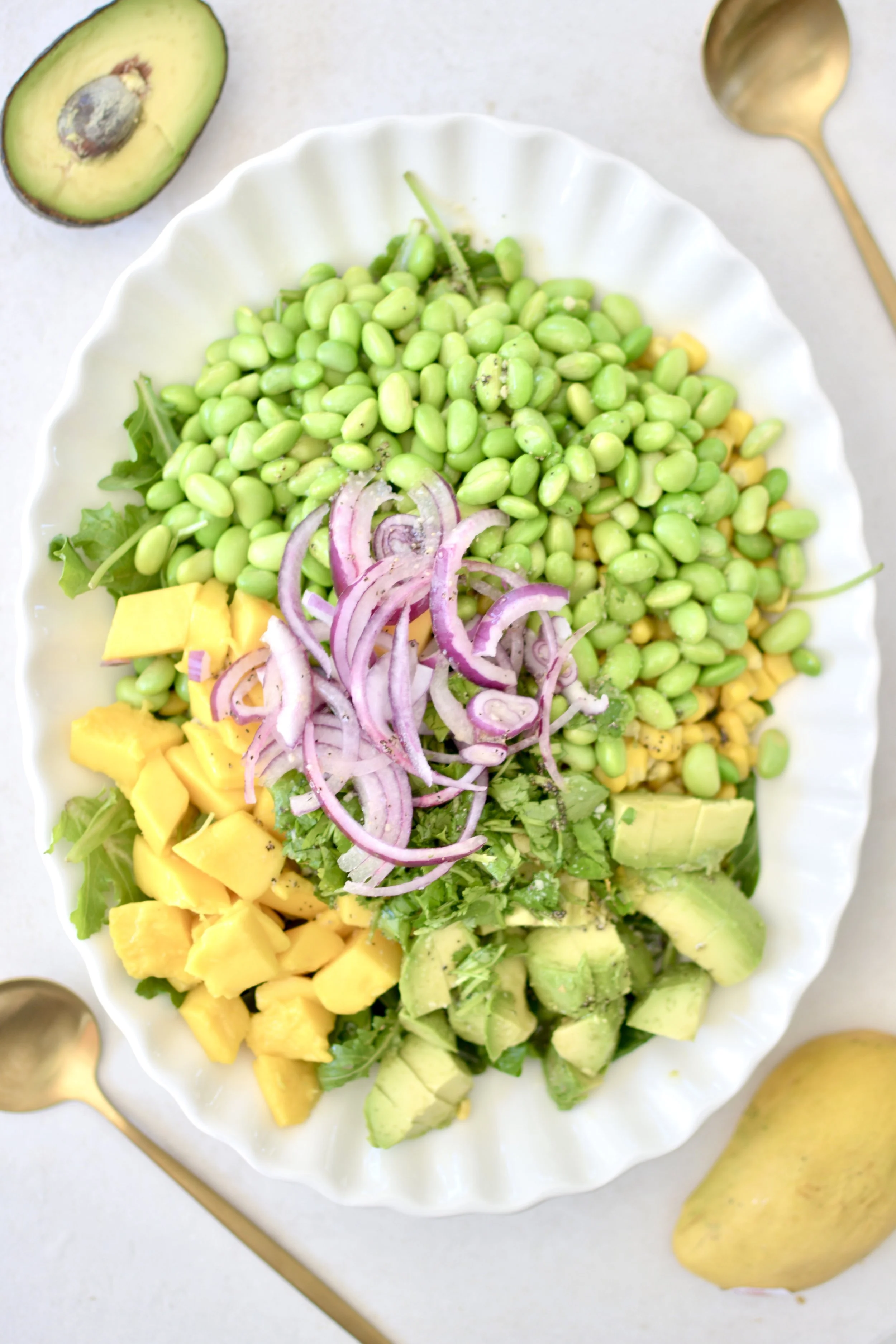 Salade-repas fraîcheur à la mangue