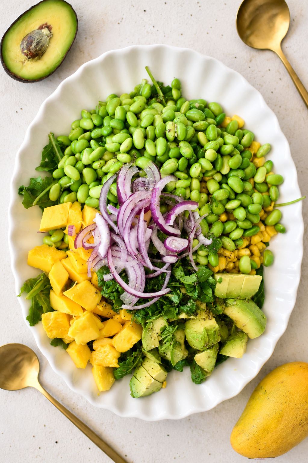 Salade-repas fraîcheur à la mangue