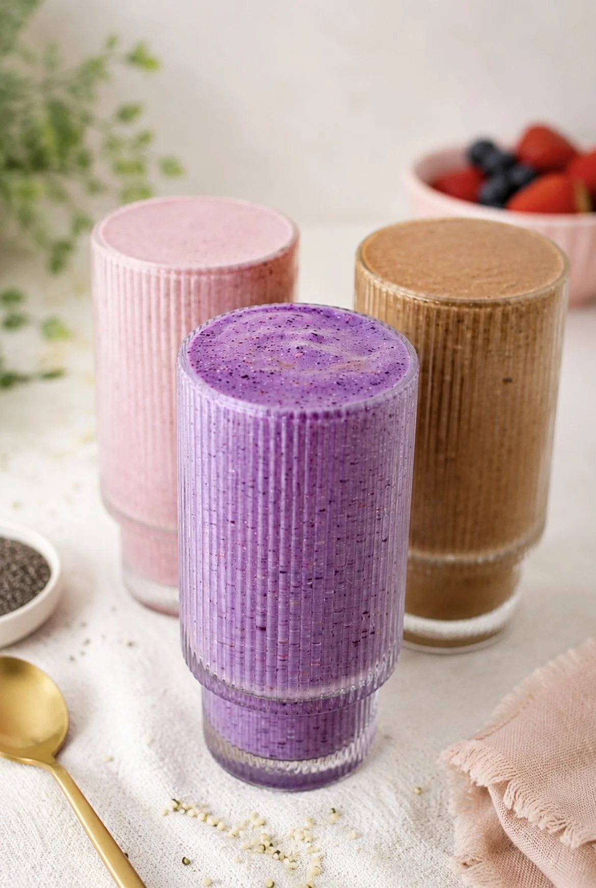 Smoothie protéiné 3 versions