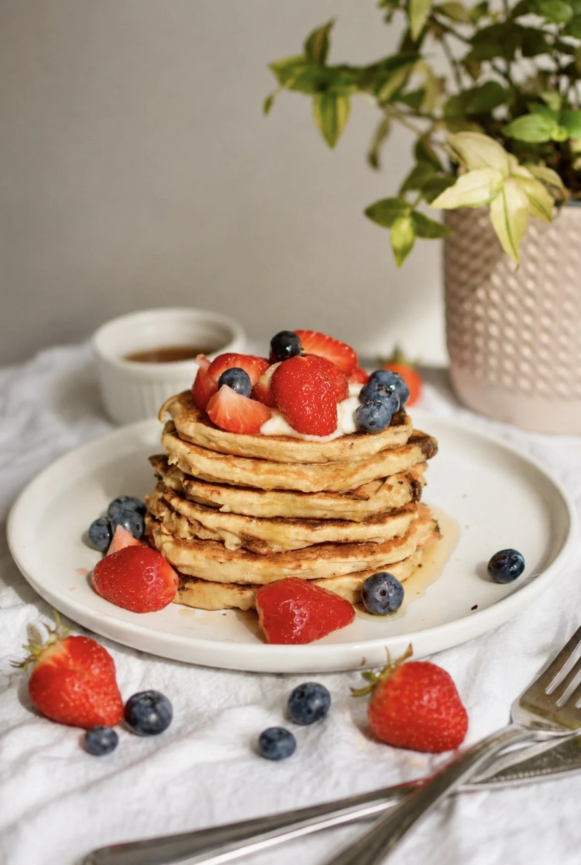 Crêpes protéinées aux pépites de chocolat