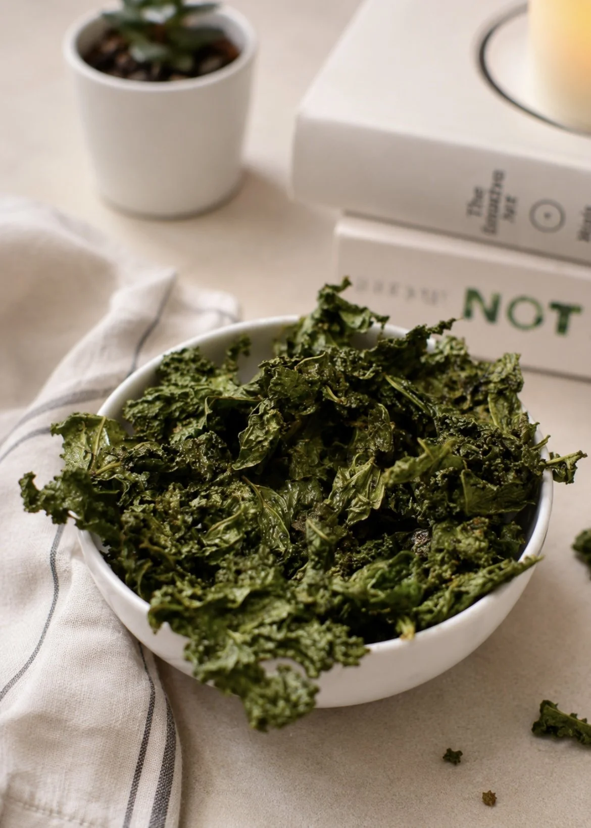 Chips au kale croustillants