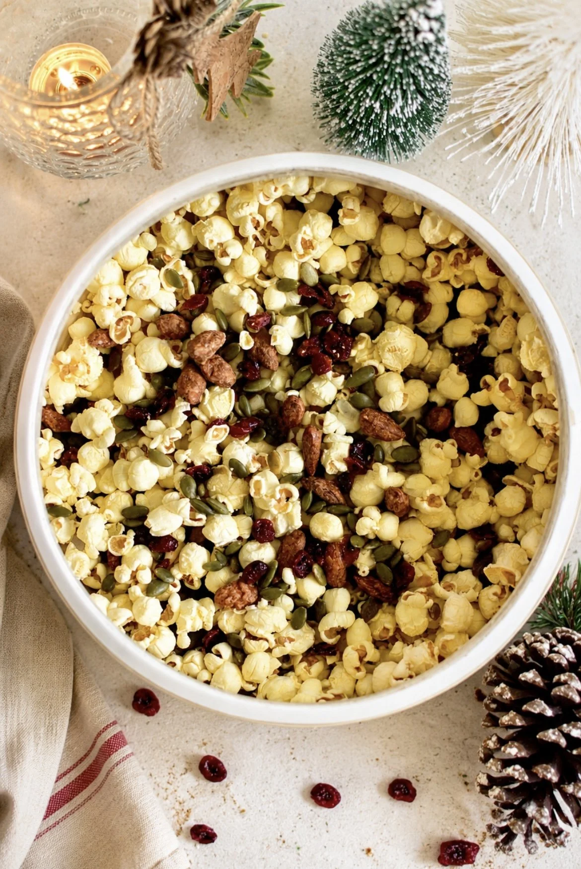 Mélange de popcorn festif