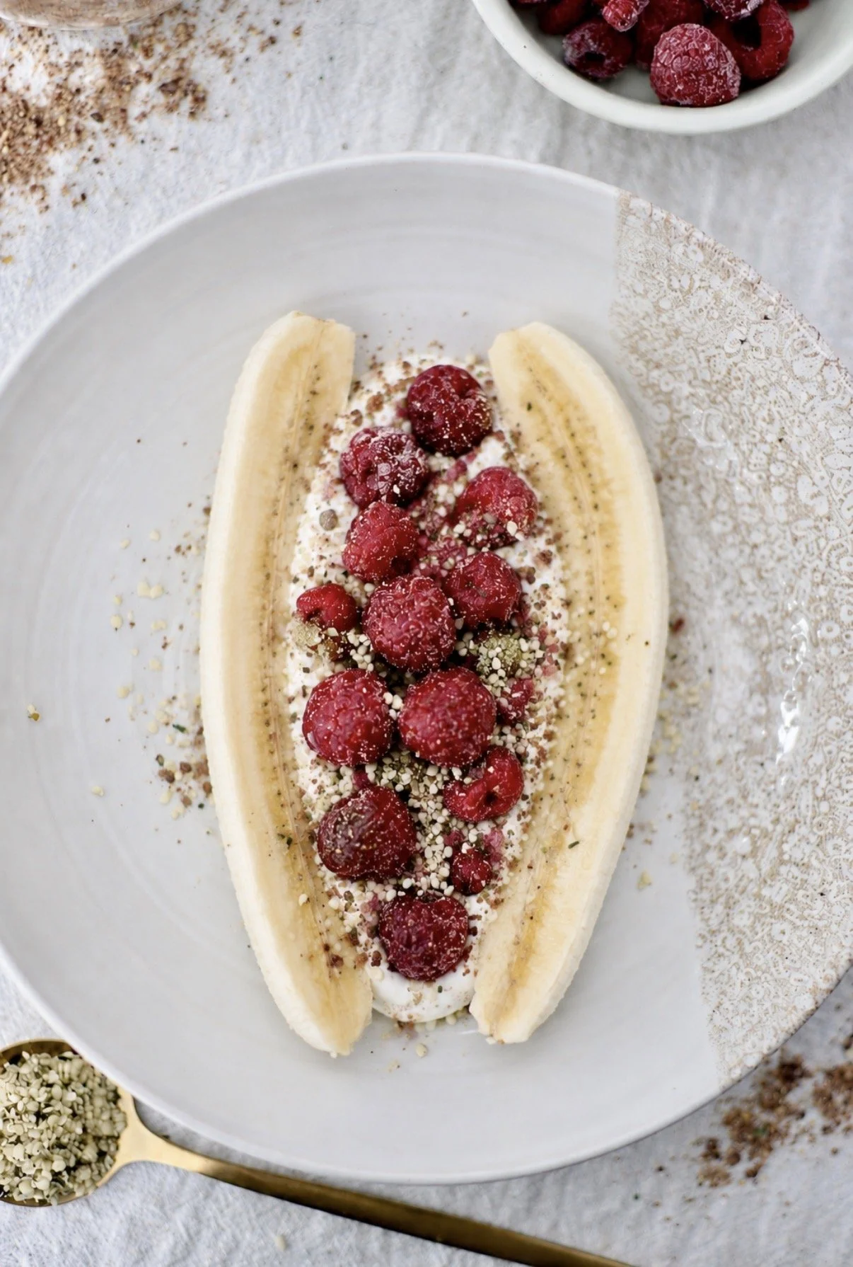 Banana split nutritif