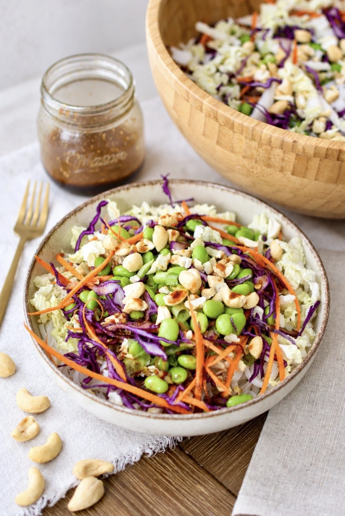 Salade asiatique croquante aux edamames et sésame