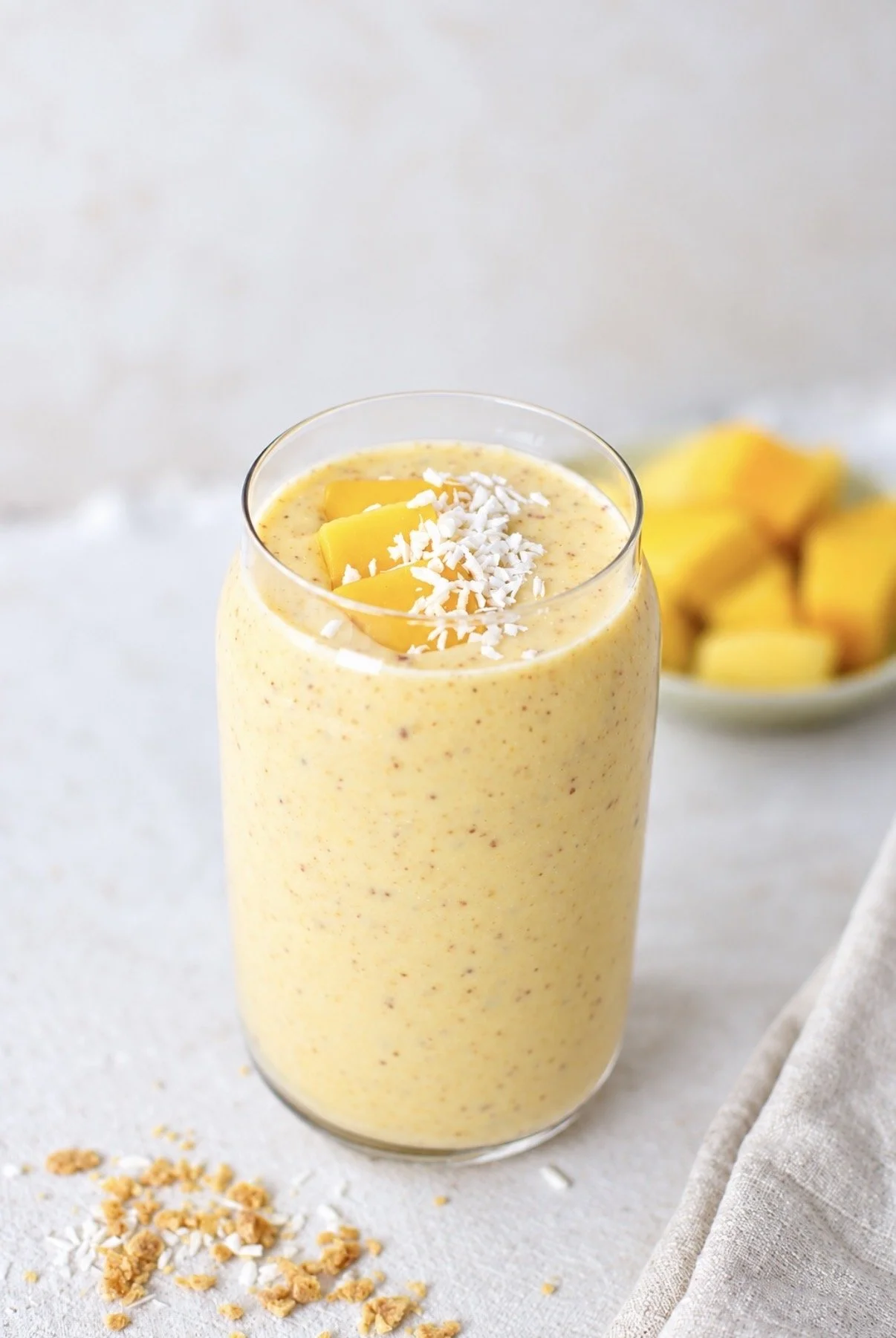 Smoothie tropical protéiné (sans produits laitiers ni poudre de protéines)