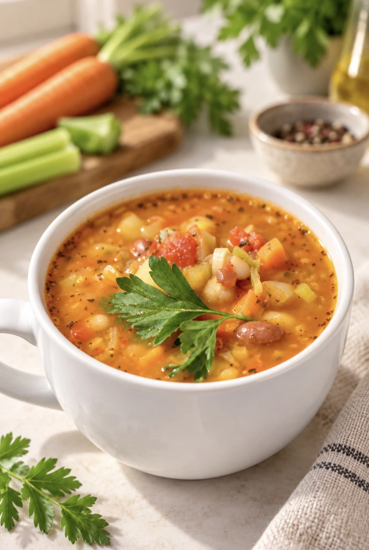 Soupe aux légumes réconfortante