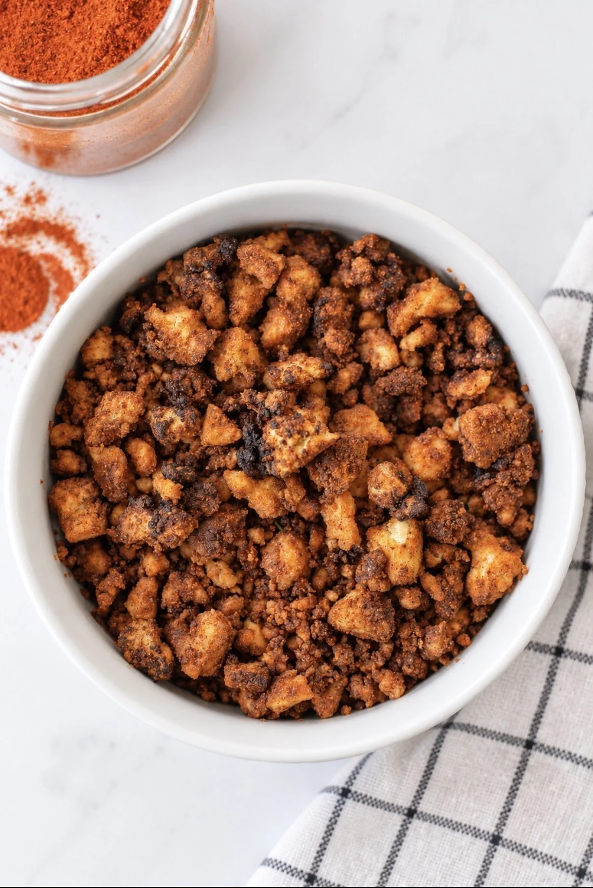 Tofu croustillant façon bacon