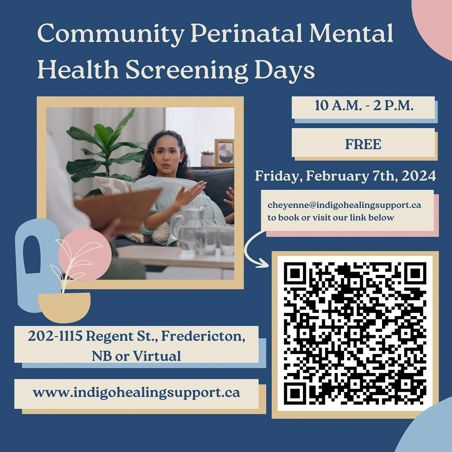 Our FREE Community Perinatal Mental Health Screening Day is back on Friday, February 7th. 🌿

Recommended at least 4-5 times during the perinatal period (in each trimester and multiple times postpartum), these screenings offer a proactive approach to