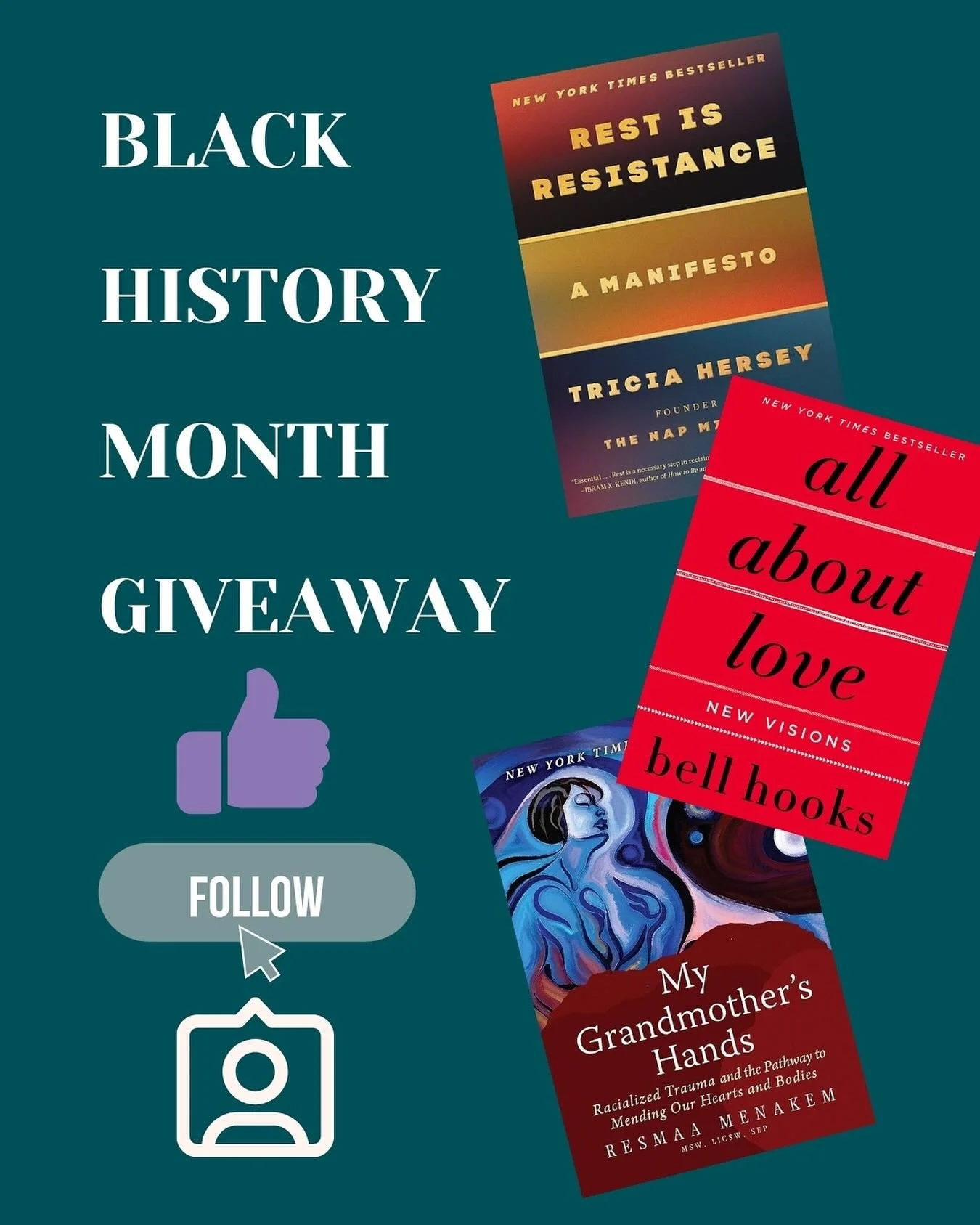 In honour of Black History Month, I&rsquo;m giving away three books that centre Black healing, rest, and love. Healing is political. Rest is resistance. Love is liberation. These books offer wisdom, reflection, and tools for navigating care in a worl