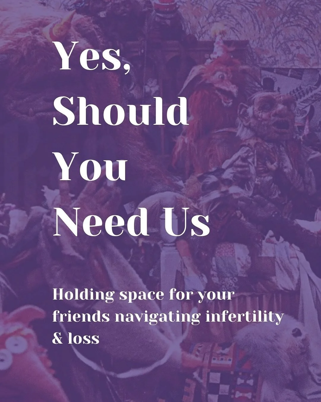 On our anniversary, my partner and I rewatched Labyrinth, a movie I&rsquo;ve always loved, but this time, after 2.5 years on our infertility journey, one scene felt different.

Sarah thinks she has to leave behind the friends who helped her navigate 