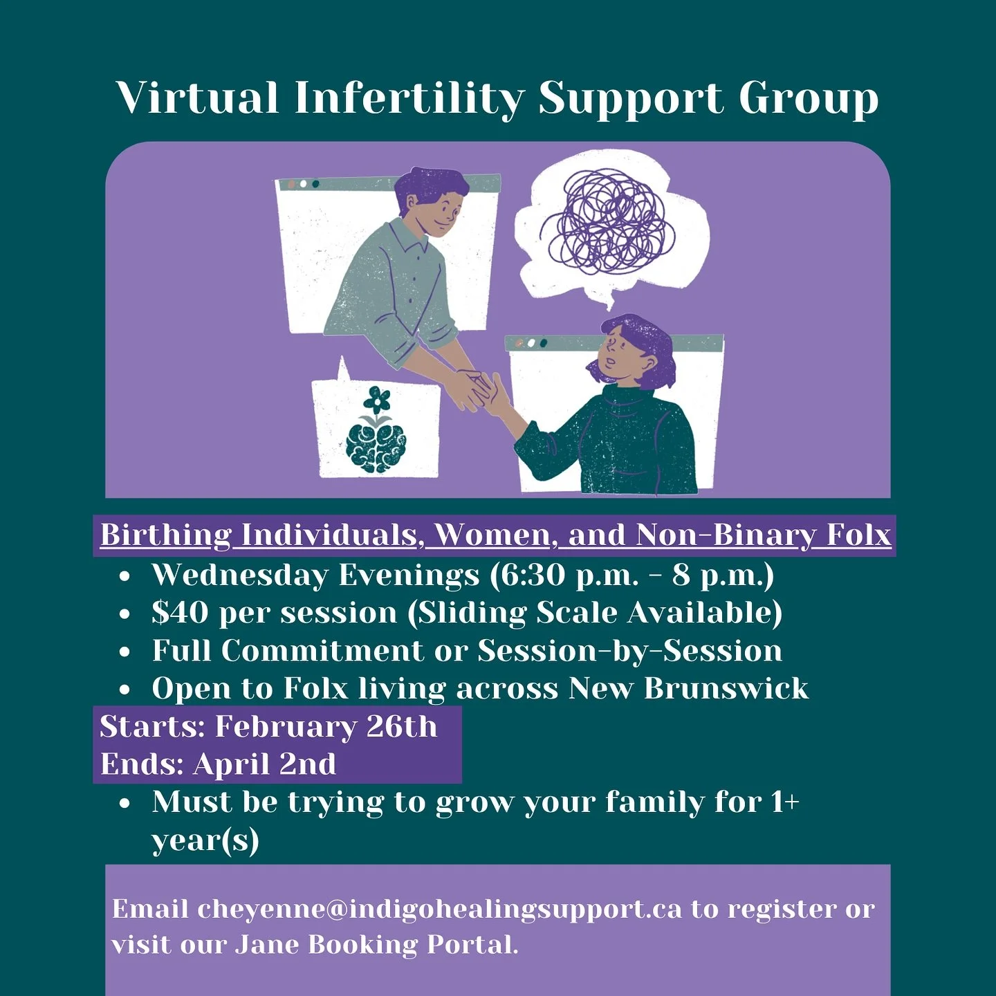 Navigating infertility can feel like an incredibly lonely road, but it doesn&rsquo;t have to be. I&rsquo;m creating two support groups rooted in community, liberation, and collectivism because no one should feel alone in their fertility journey.

I&r