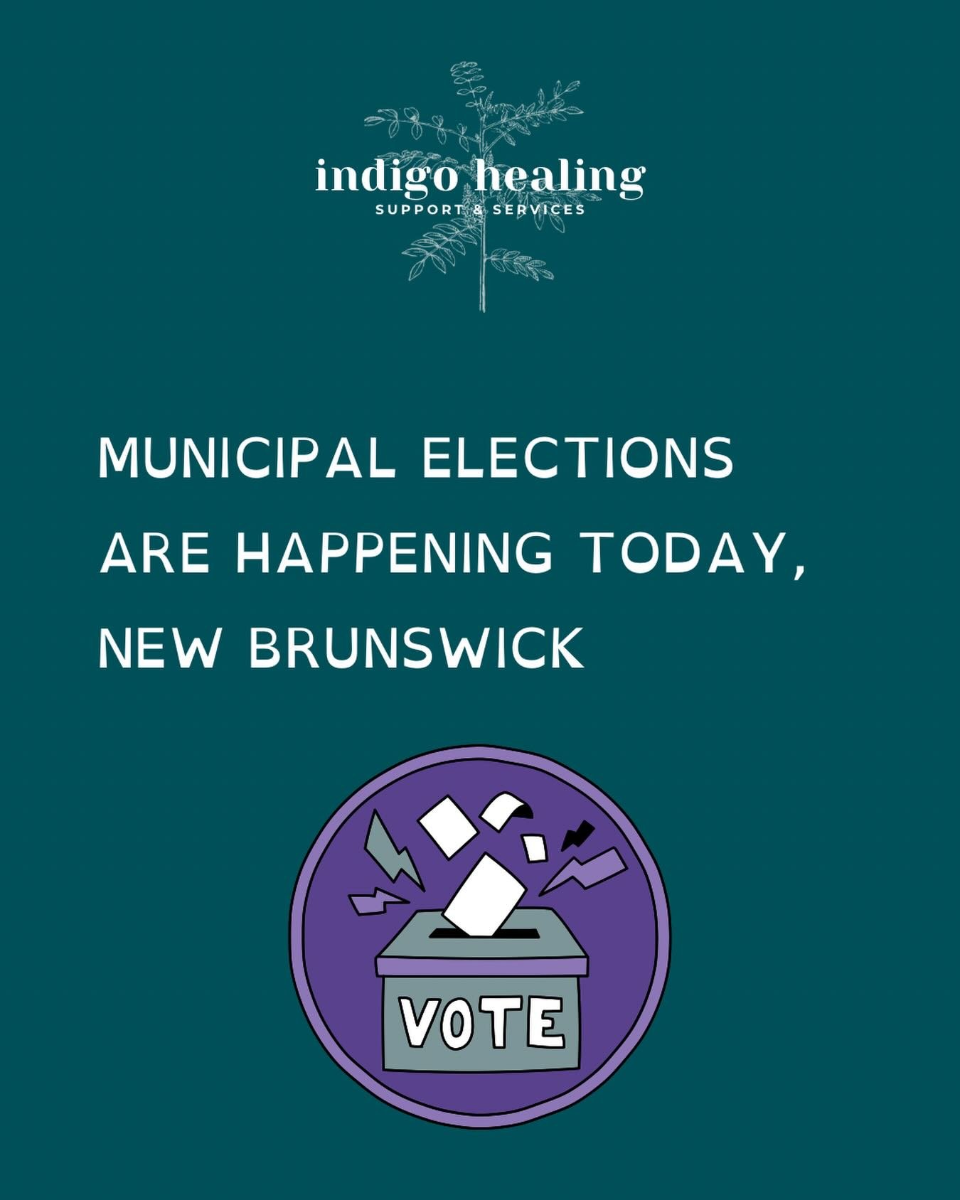 You gotta vote. I gotta vote. We gotta vote!!!! 

Municipal and rural district elections are happening today from 10 AM to 8 PM! You can visit www.gnb.ca/elections to search for your local polling station. 

Here are some of the things that our local