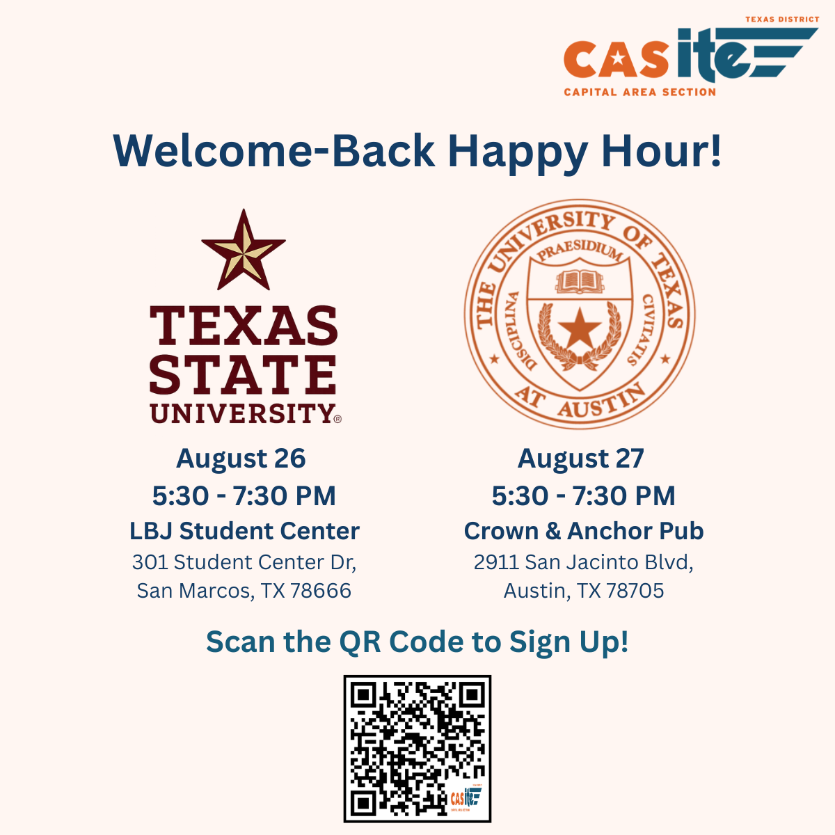 Welcome Back Happy Hour (Copy)