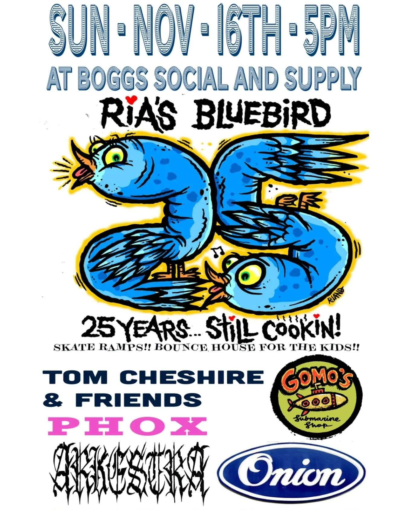 November 16th we are open regular hours 10-2! Come see us! We&rsquo;ll have some free treats for you and then come celebrate our 6th anniversary and @riasbluebird 25th anniversary!!