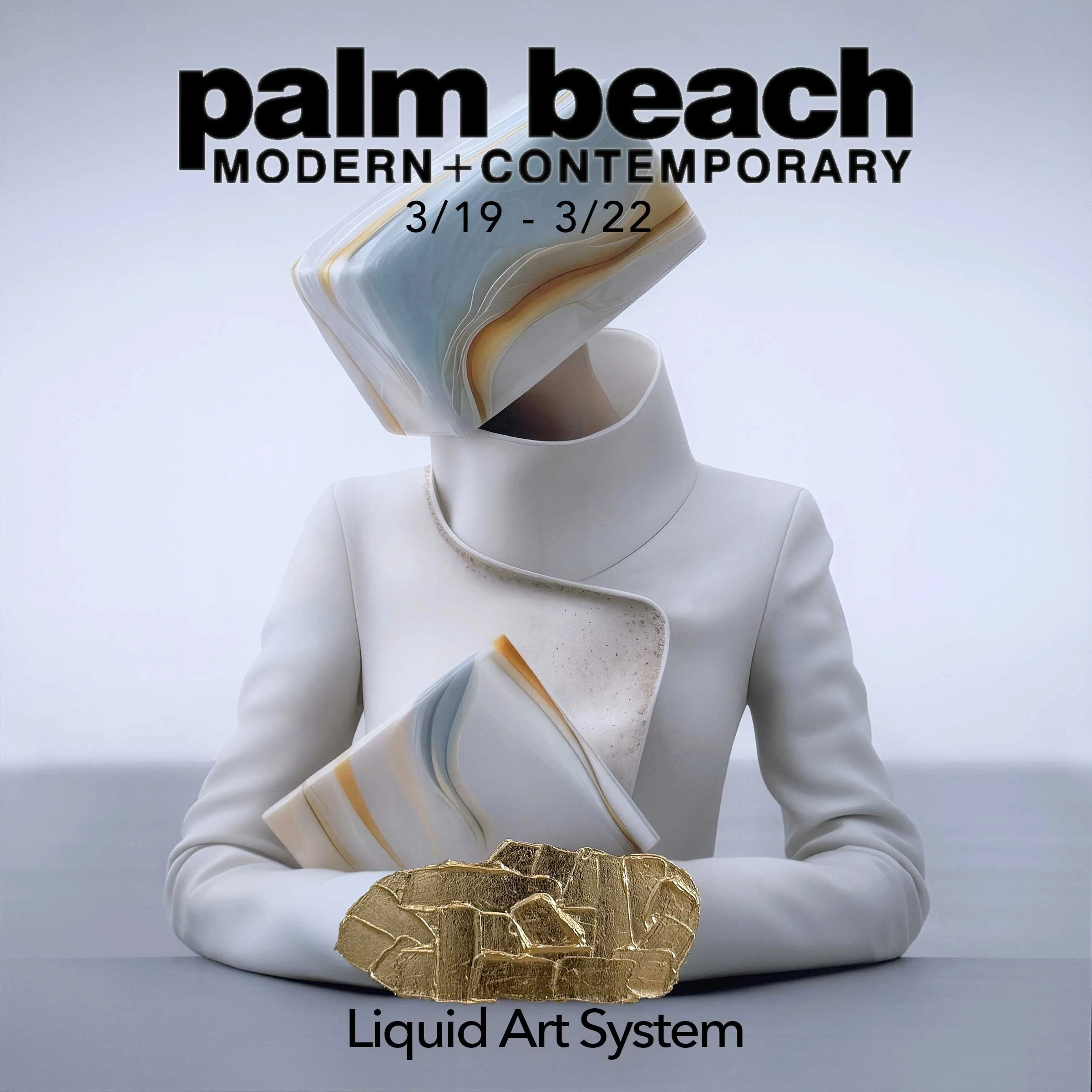 Liquid Art System showing Trenda at Palm Beach Modern + Contemporary