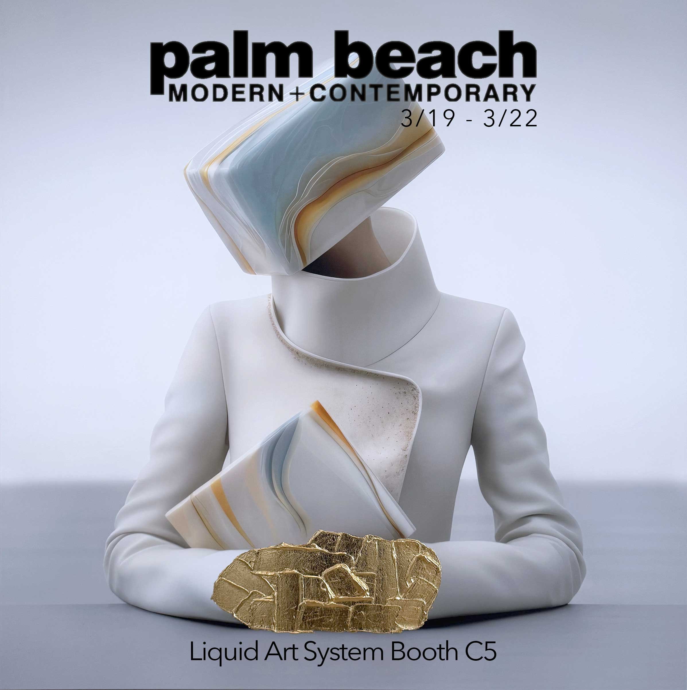Liquid Art System showing Trenda at Palm Beach Modern + Contemporary