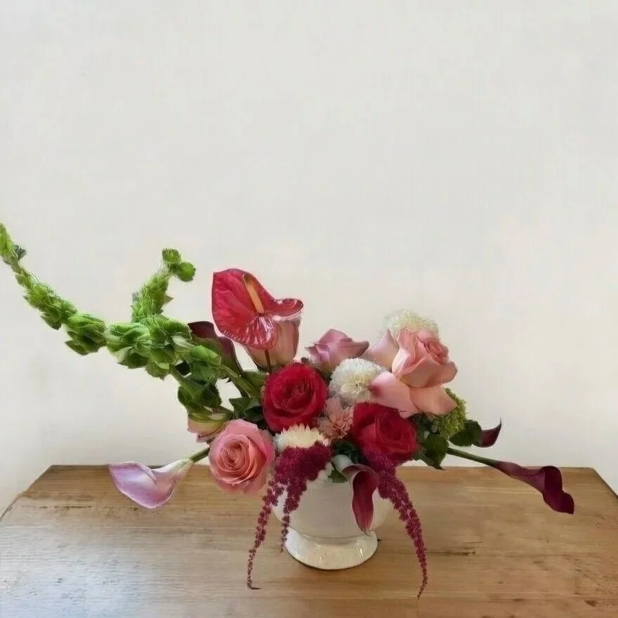 Chic Elegance Floral Arrangement - Anthurium & Calla Lily