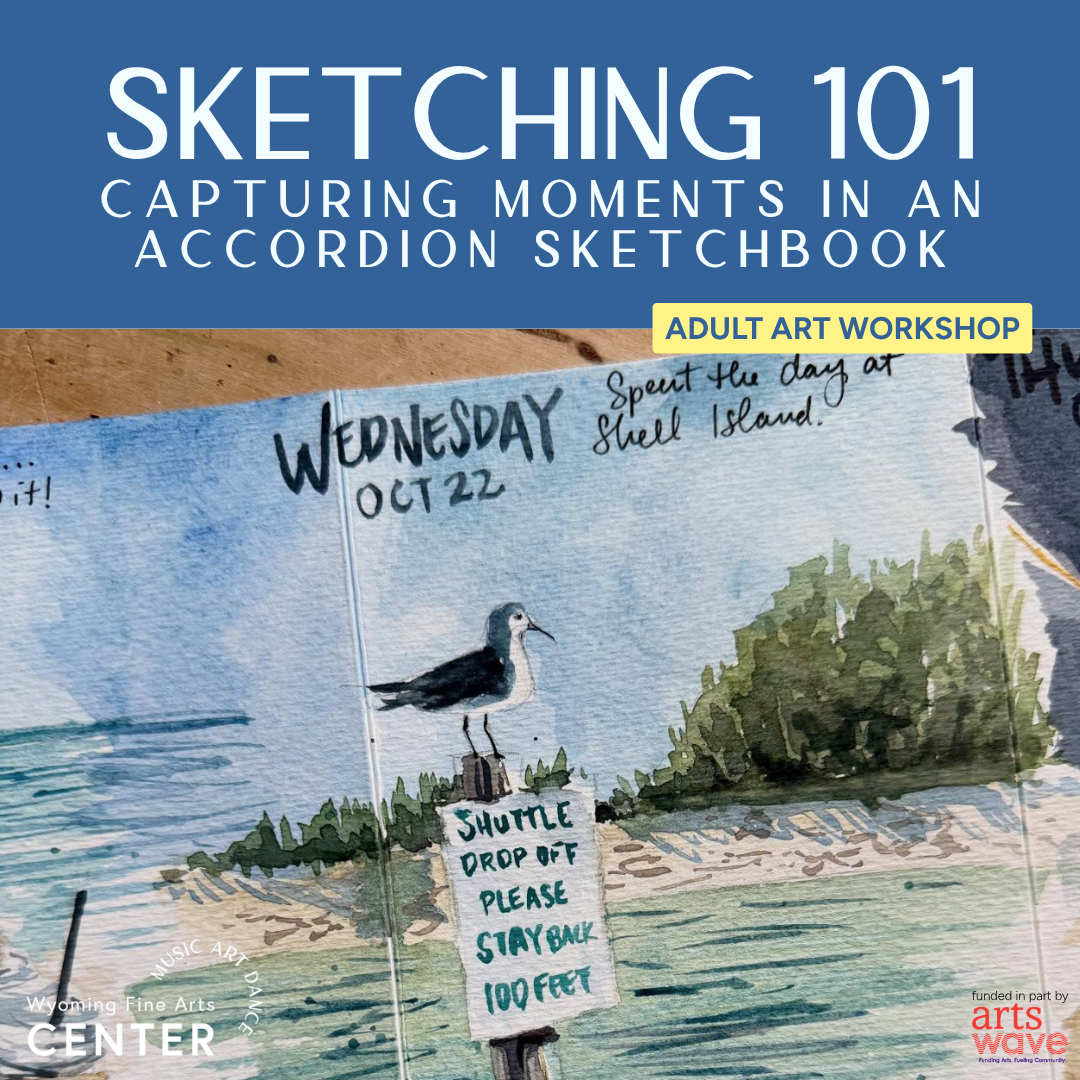 ✏️ Sketching 101: Capturing Moments in an Accordion Sketchbook | 1 or 2-day Workshop (July 18 and/or August 15)