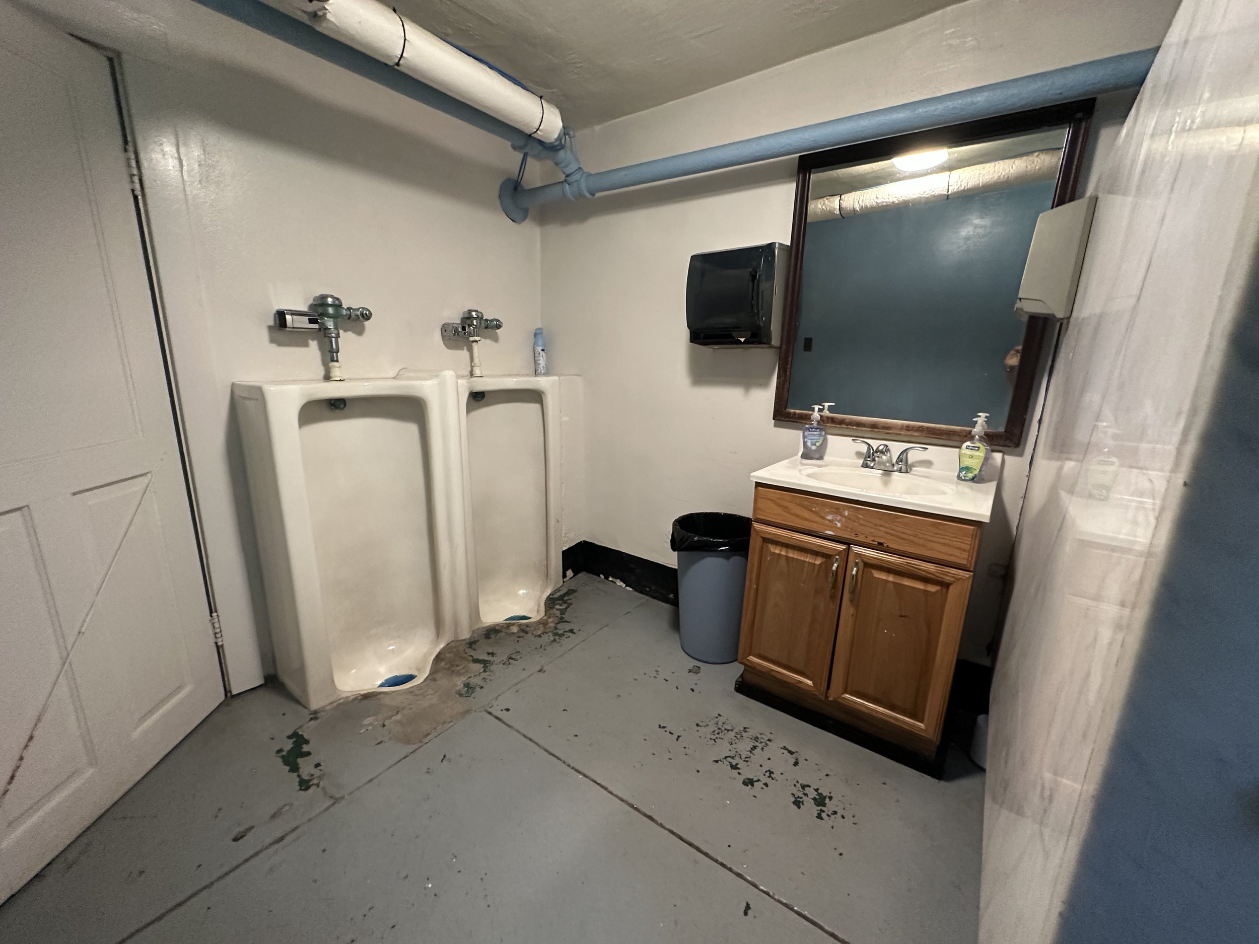 Basement Men's Room Before
