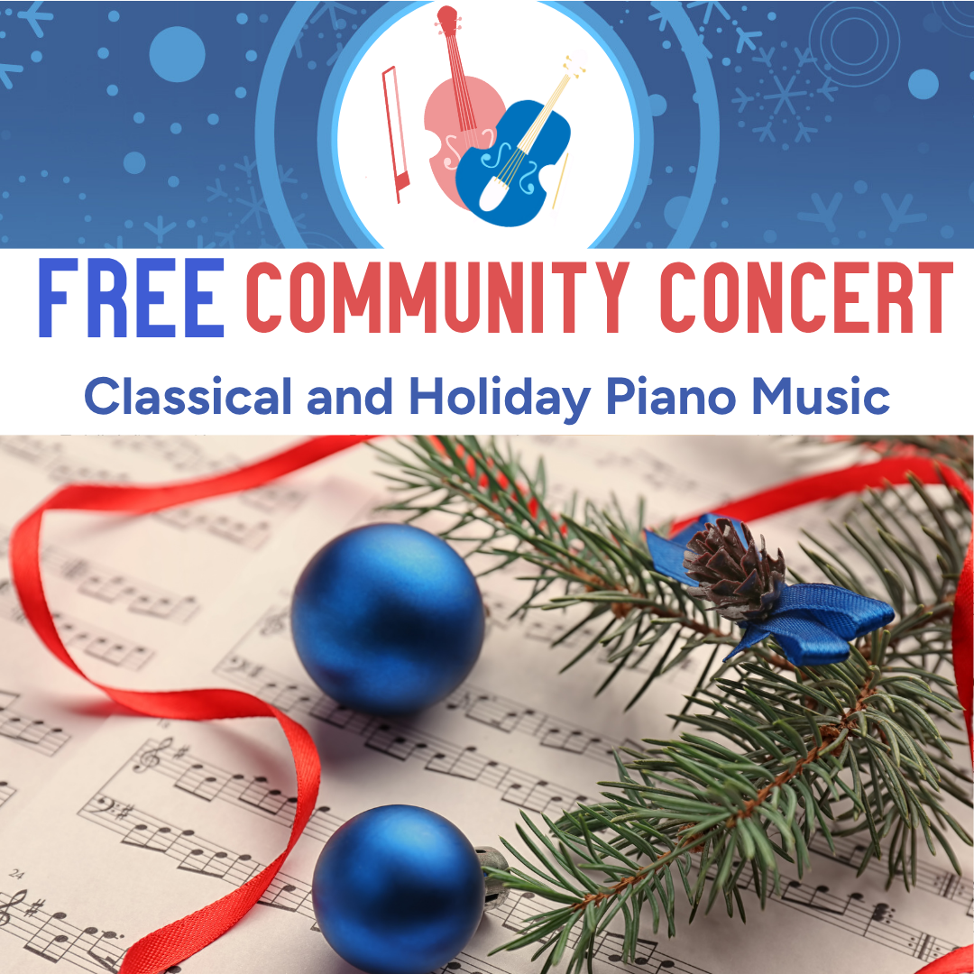WFAC and CCM Present A Free Community Concert: Classical and Holiday Piano Music