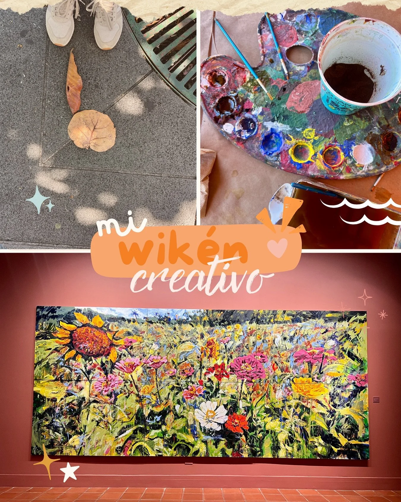 Un collage de momentos que me devolvieron inspiraci&oacute;n. ✨

Fue un fin de semana de conectar, jugar y dejarme sorprender por lo simple.
Mancharme las manos, explorar colores y crear sin prisa&hellip; justo lo que necesitaba. 🤎

Para armar este 