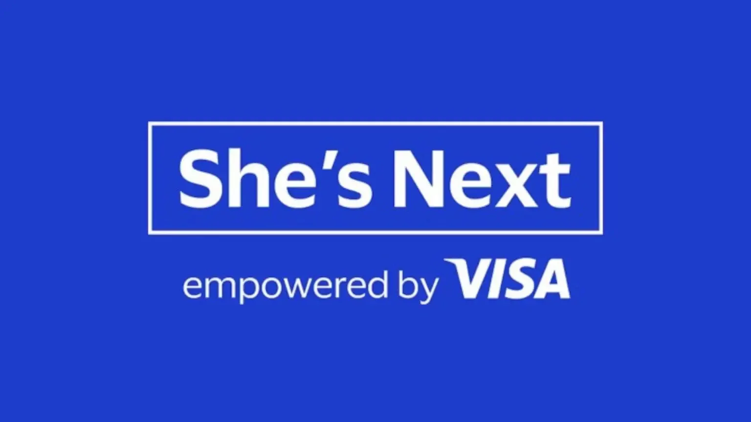 She’s Next empowered by Visa logo