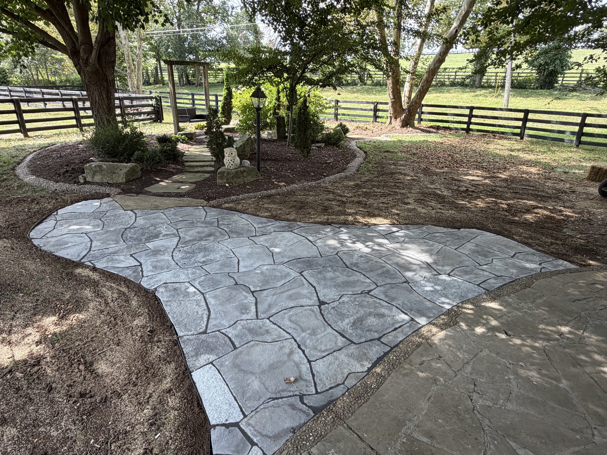 Stone Paver Patio In Nicholasville, Ky
