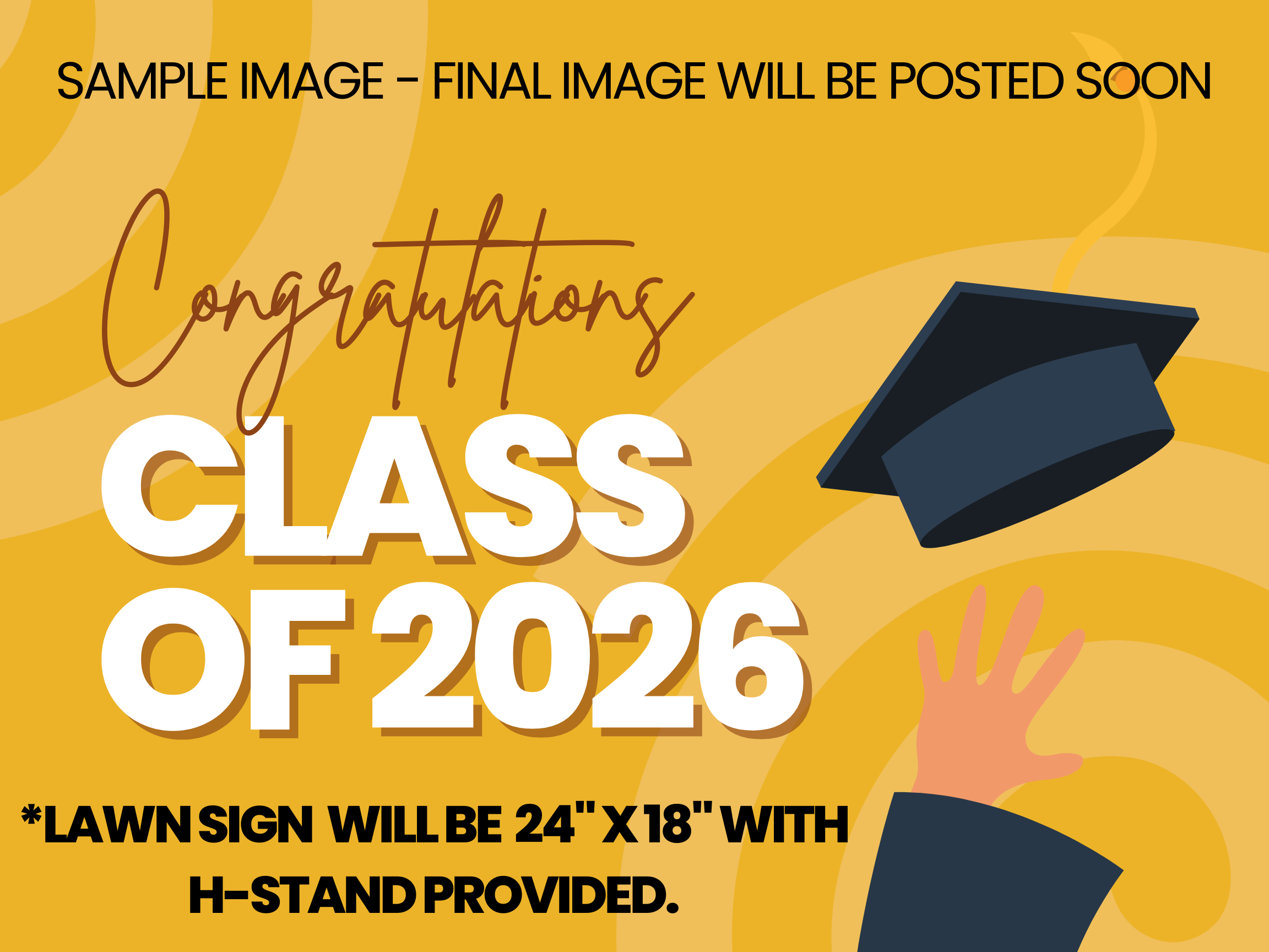 8th Grade Grad Yard Sign