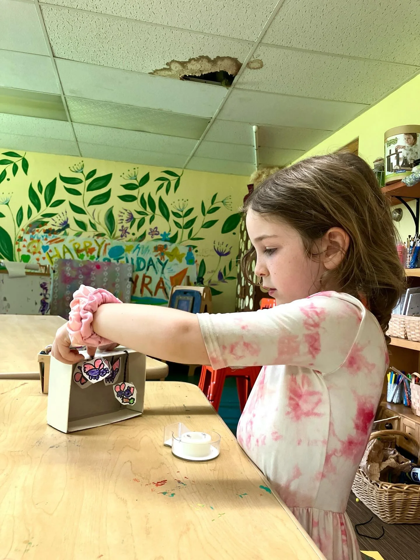 Update: cancelling summer classes. Check out that hole on the ceiling! 🤪

As most of you know, the building we are in is slated for demolition come August, as part of an exciting redevelopment project to build workforce housing and a new mixed-used 