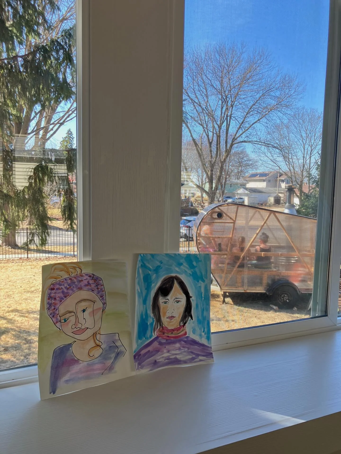 Had a dreamy day collaborating with @kindled.community.sauna to host a Ladies and Femmes art + sauna retreat! We got all the sunshine and International Women's Day good vibes. So grateful for this community of women. Special thanks to neighbor Alliso