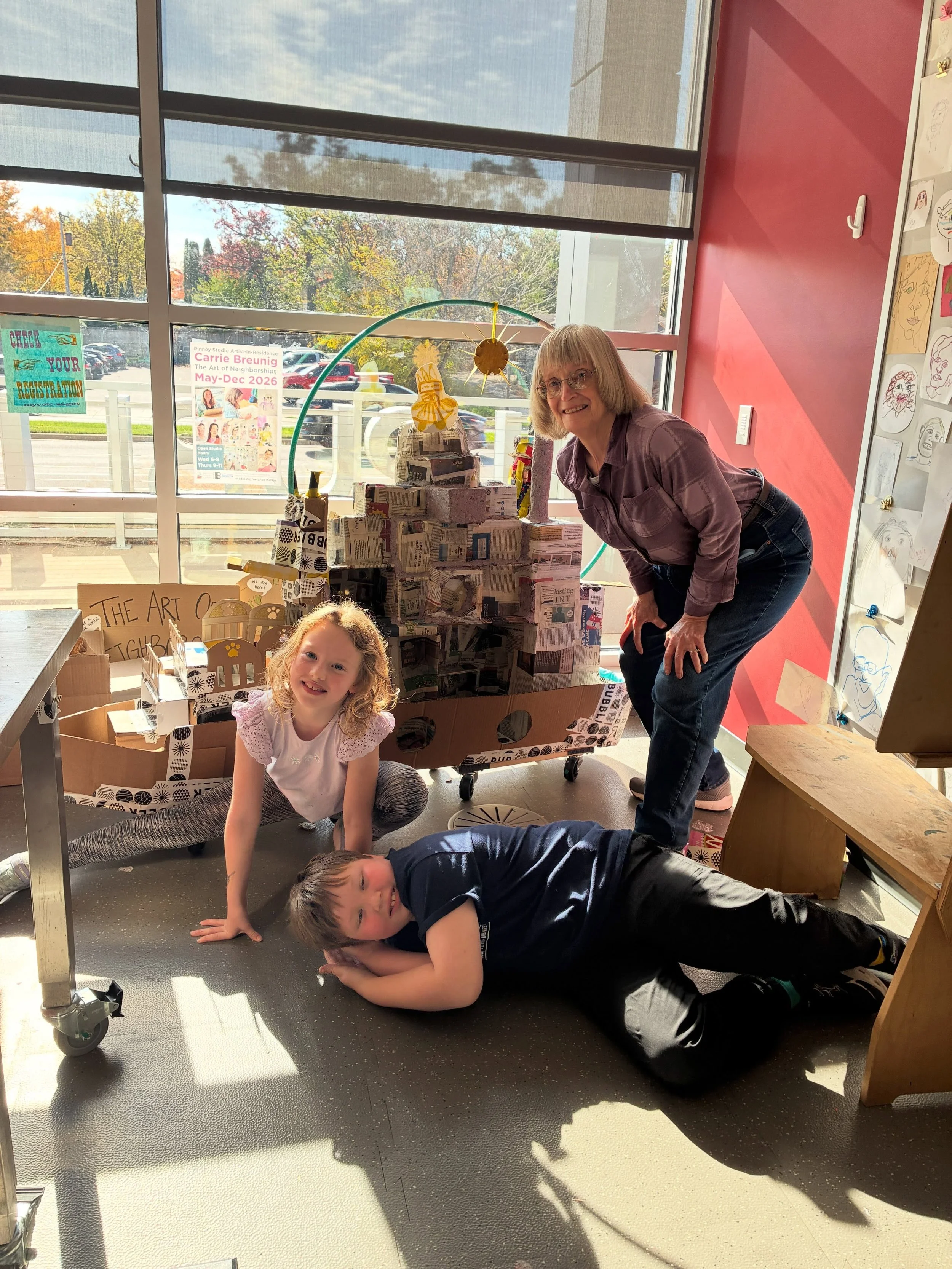 The NeighborSHIP force is strong this fall! Making portraits, pestering people about their plans to vote (do you have a plan?), sunshine galore, getting so excited to move into @eastmorlandcc , etc.

Huge gratitude to @madisonpubliclibrary and @madis