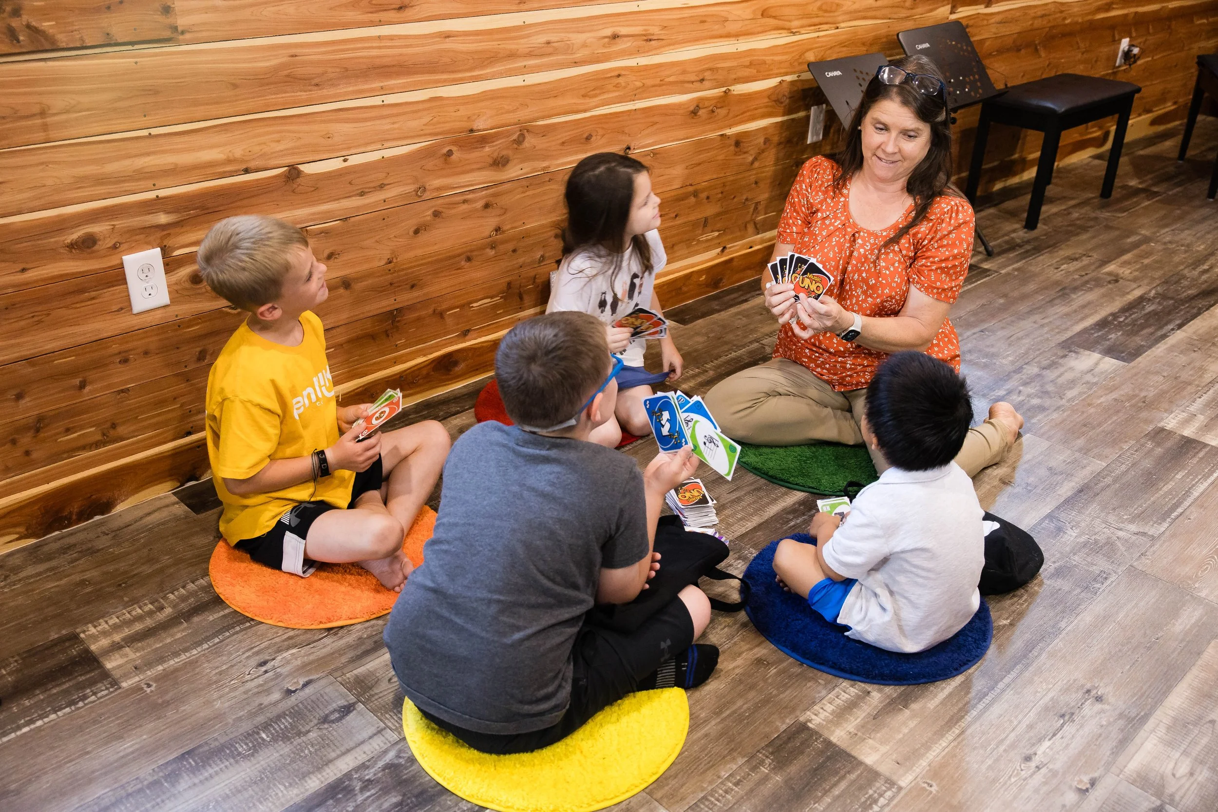 gather around for music game