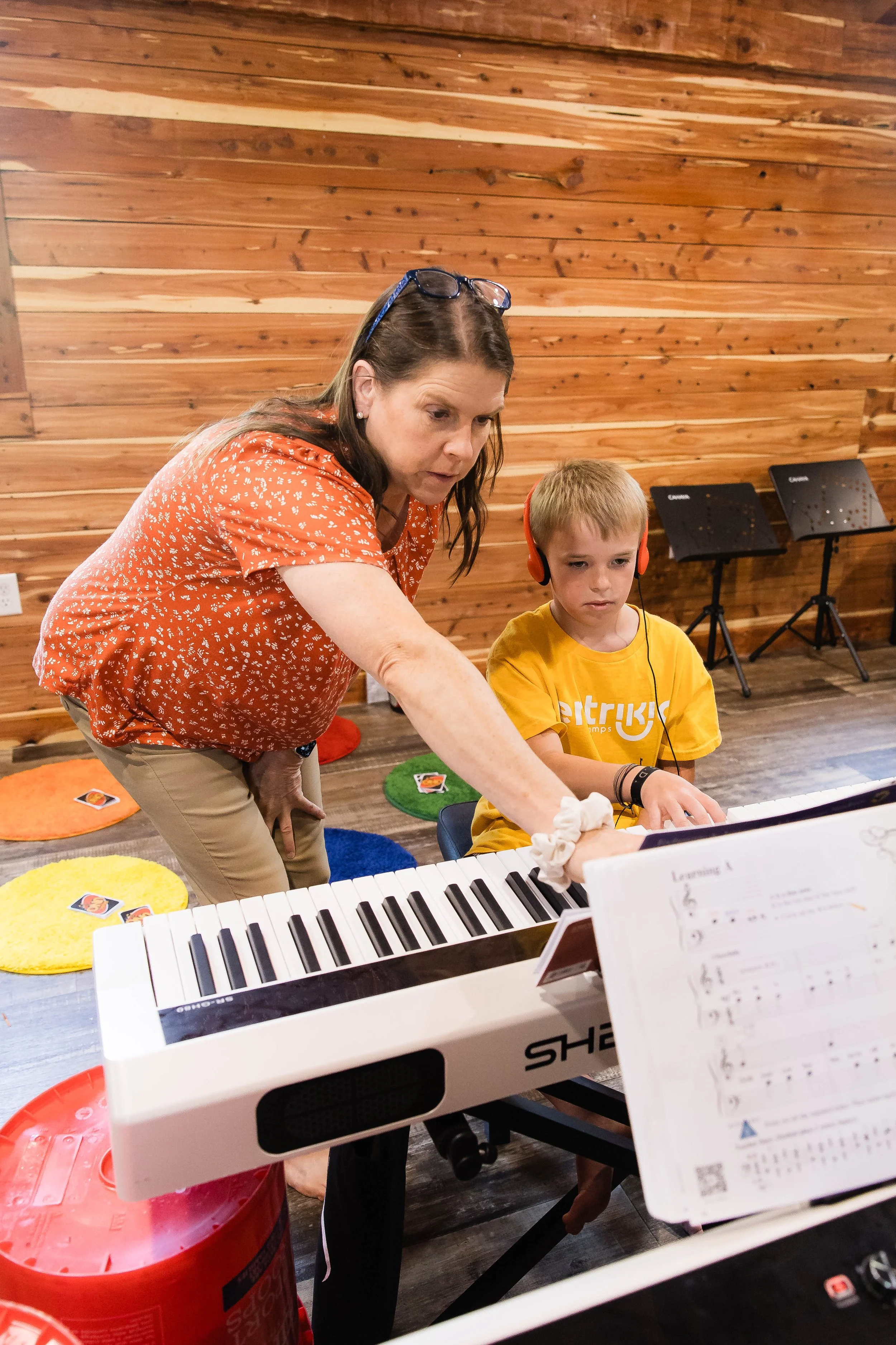 individual attention in group piano setting