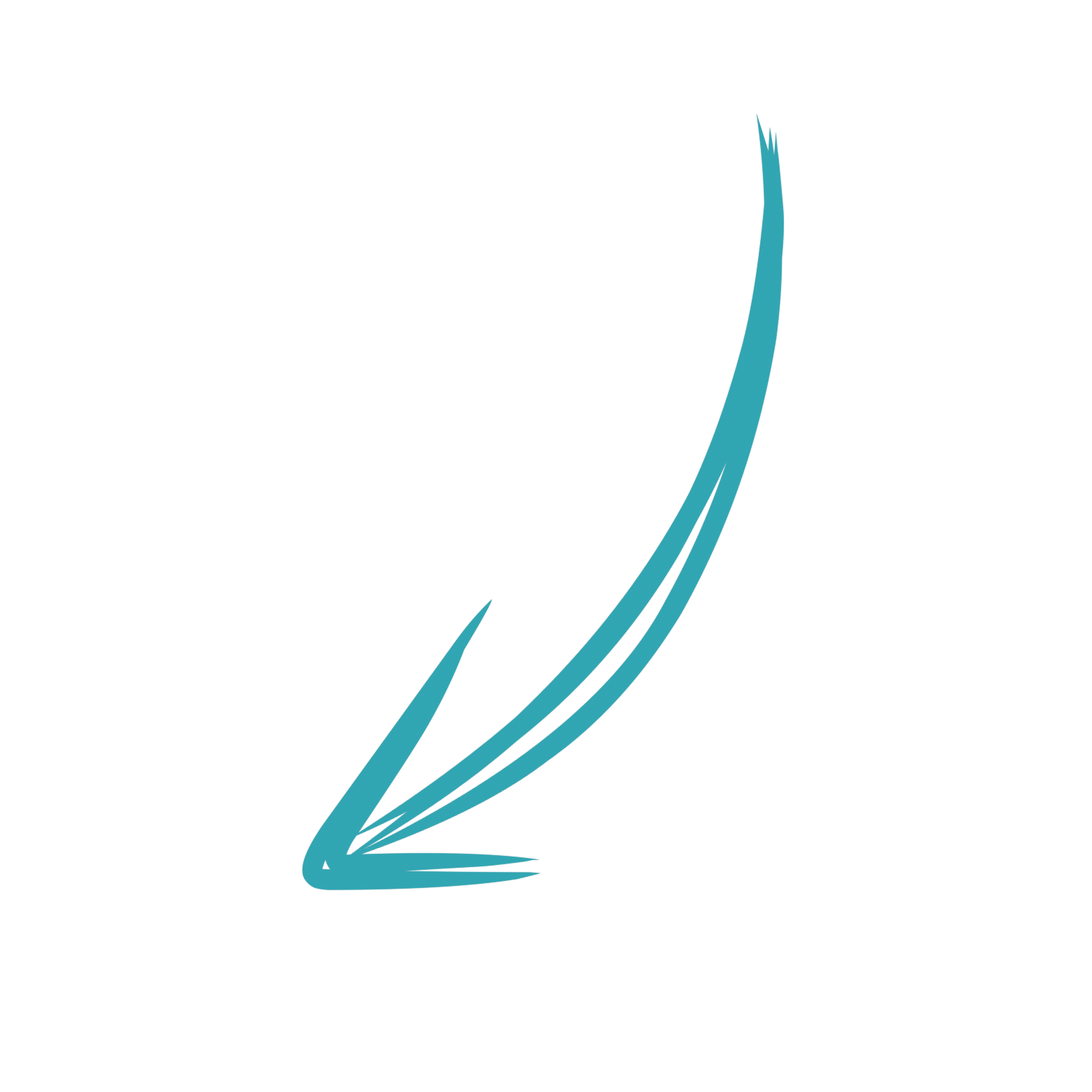 Diagramm mit blauen Pfeilen, die nach oben rechts zeigen, in einem wissenschaftlichen oder technischen Kontext.