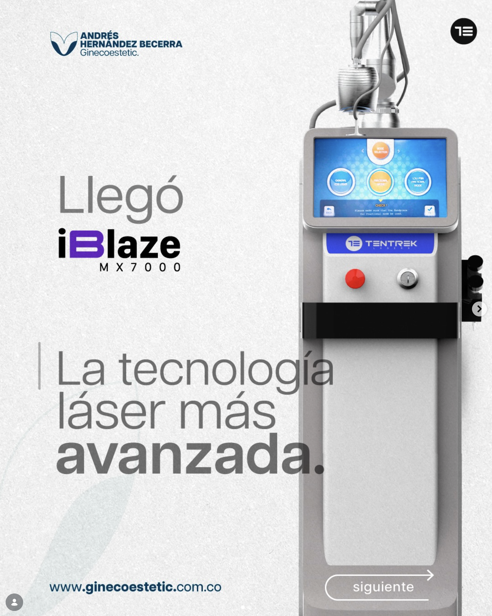 Llegó a Cali en Ginecoestetic la tecnología láser más avanzada: conoce el iBlaze MX7000