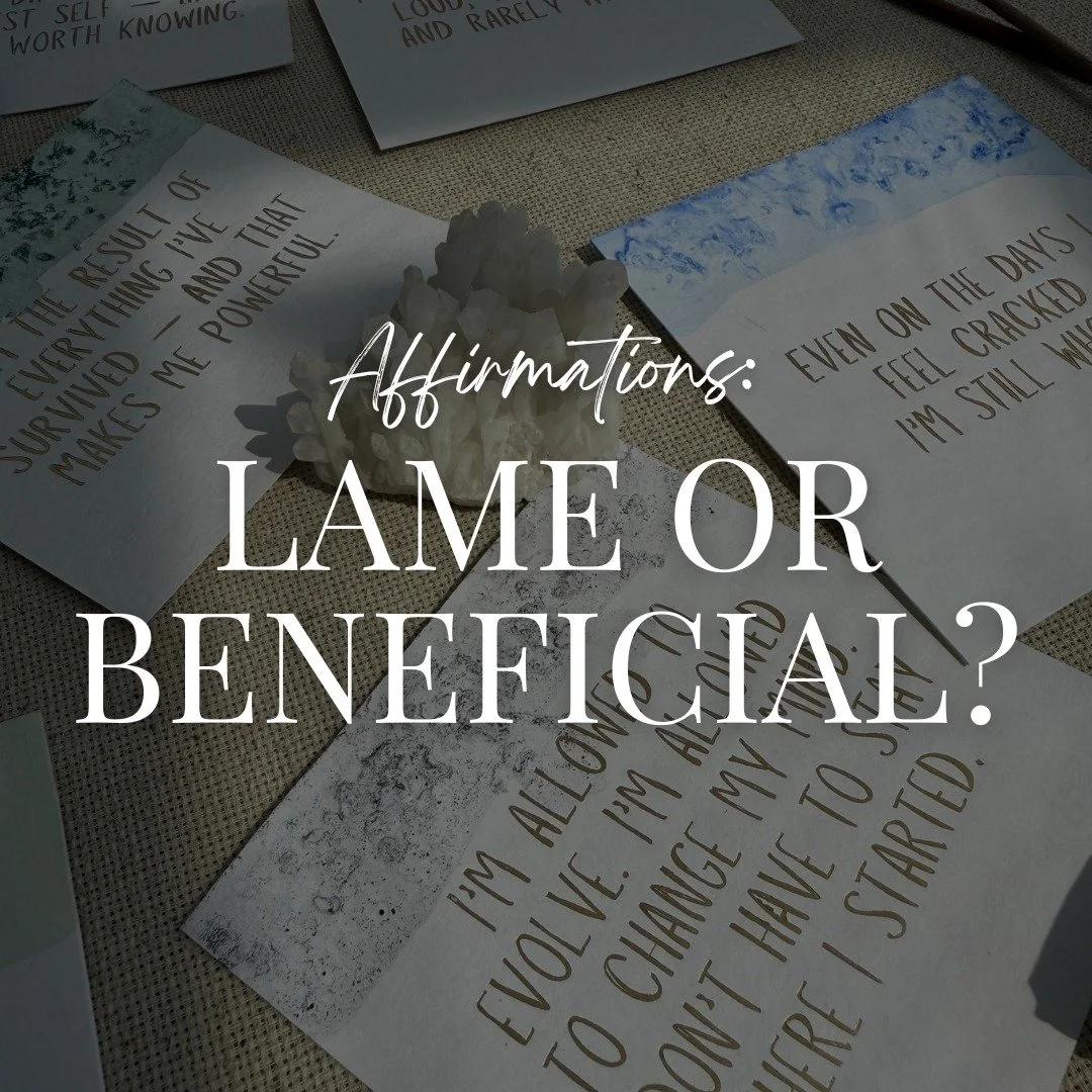 Affirmations aren&rsquo;t about pretending everything&rsquo;s fine &mdash; they&rsquo;re about choosing what thoughts you practice.

If you&rsquo;ve ever wondered what affirmations actually are (and how to use them without feeling fake), I put togeth