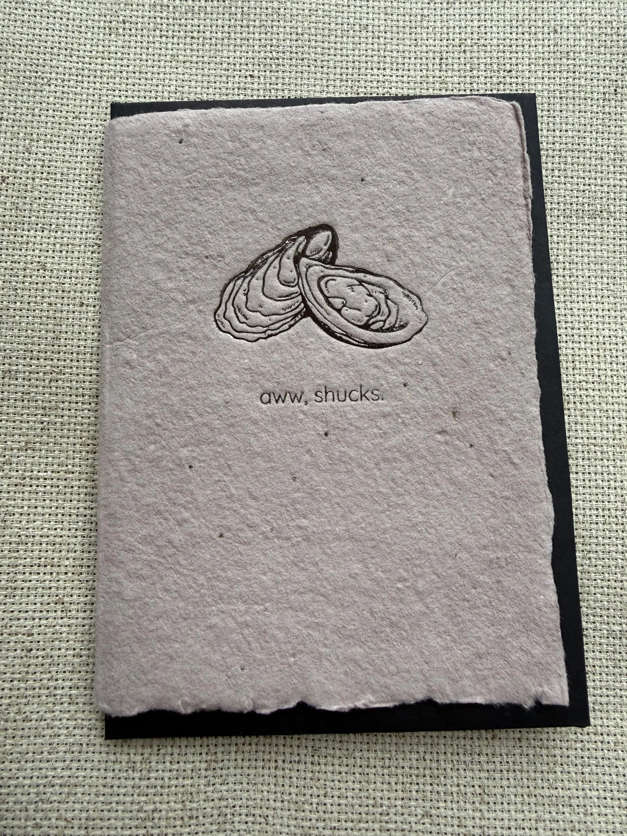 “Aww, Shucks” Mini Greeting Card