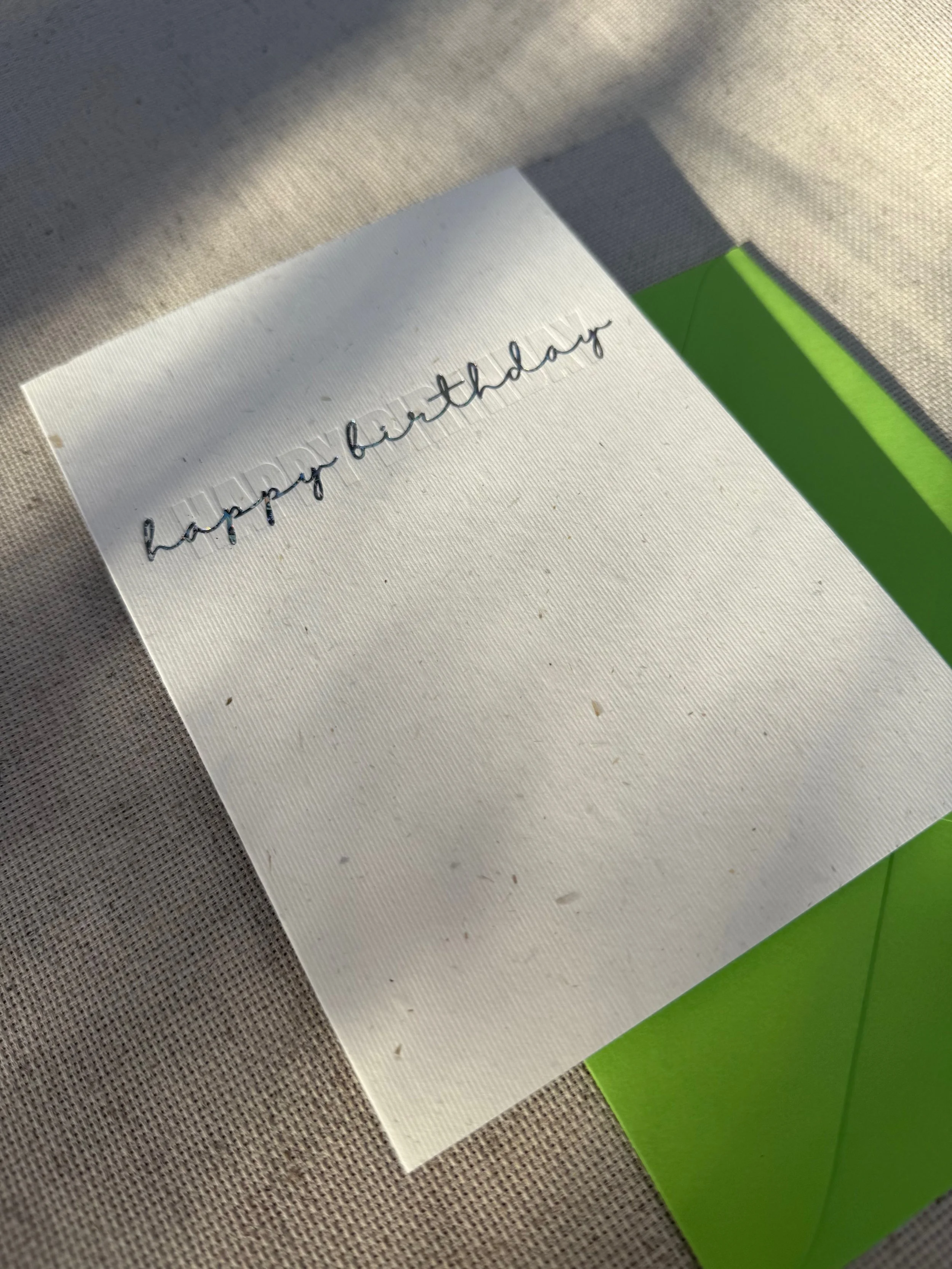 "Happy Birthday" 5x7 Greeting Card with Envelope