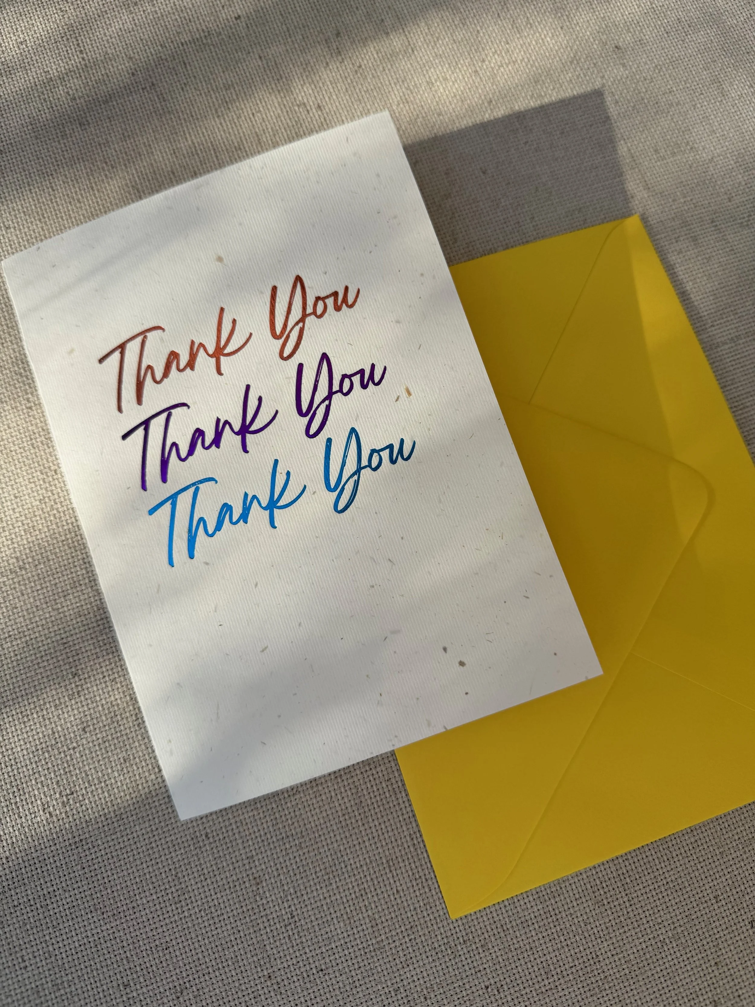 "Thank You" 5x7 Greeting Card with Envelope