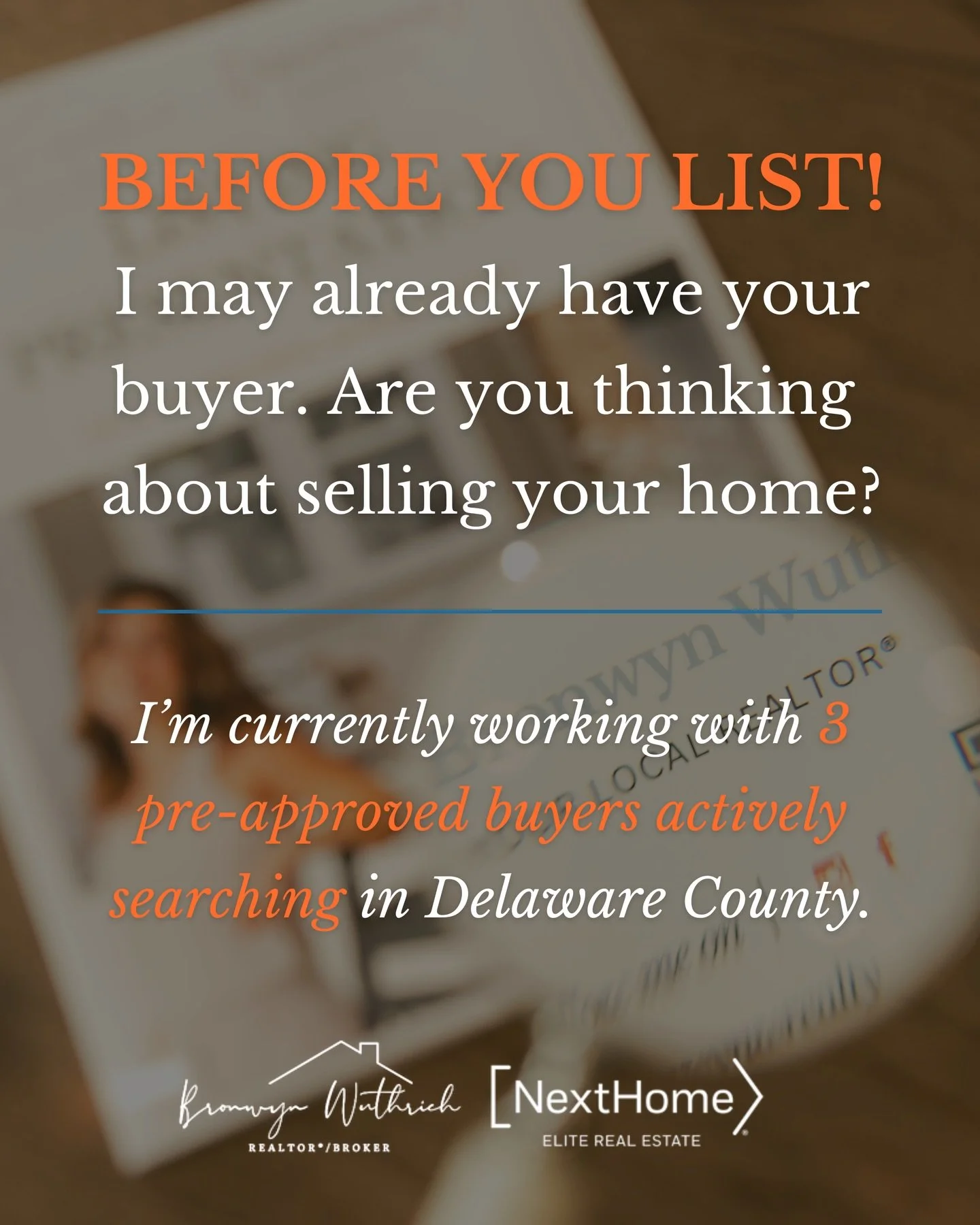 🚨 ANNOUNCEMENT! 🚨

I&rsquo;m currently working with 3 qualified, pre-approved buyers actively searching in Delaware County. 🏡

They&rsquo;re all serious, ready to purchase, and looking for something specific.

If you&rsquo;ve considered selling, o